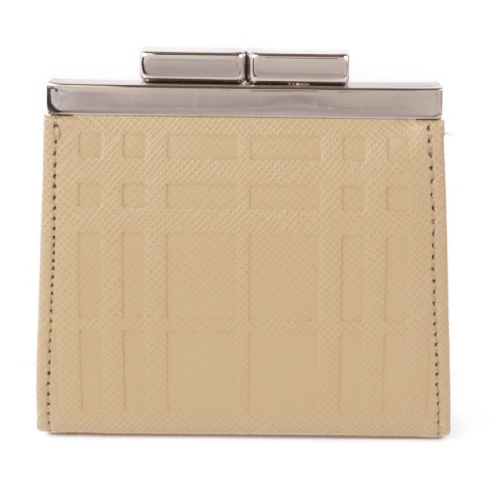 BURBERRY 牛皮皮革Coin Case銀扣零錢包