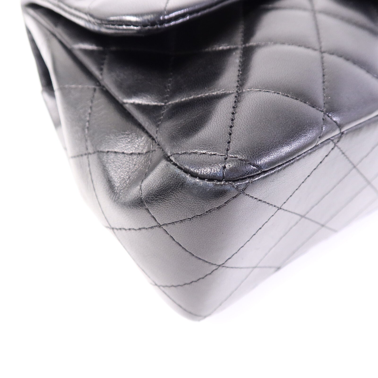 CHANEL 羊皮皮革Large Classic鏈帶肩背袋