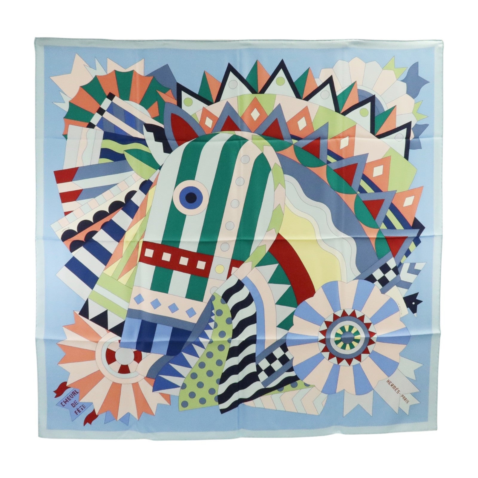 HERMES 絲質Scarf 90x90cm絲巾