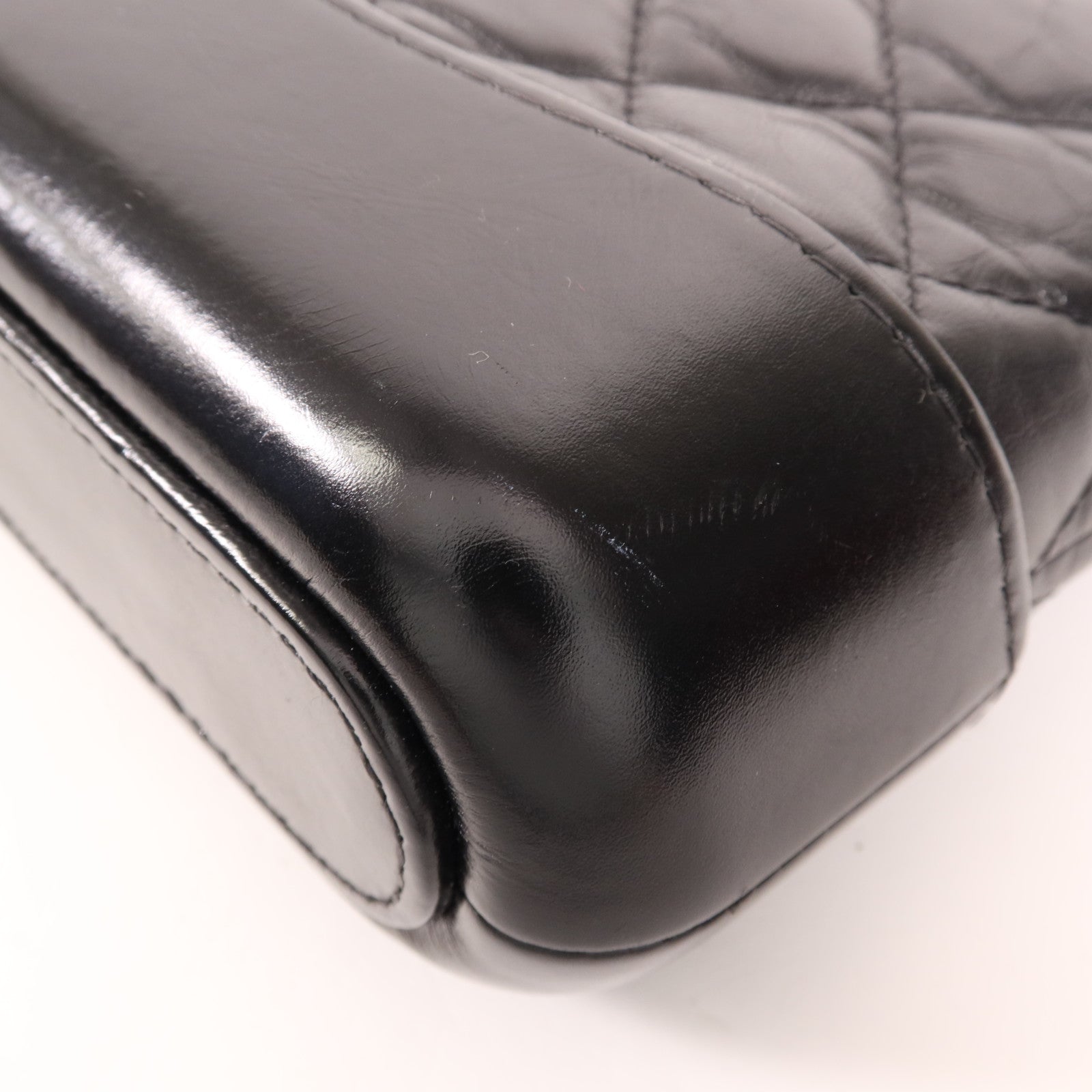 CHANEL 羊皮皮革Gabrielle WOC鏈帶肩背袋