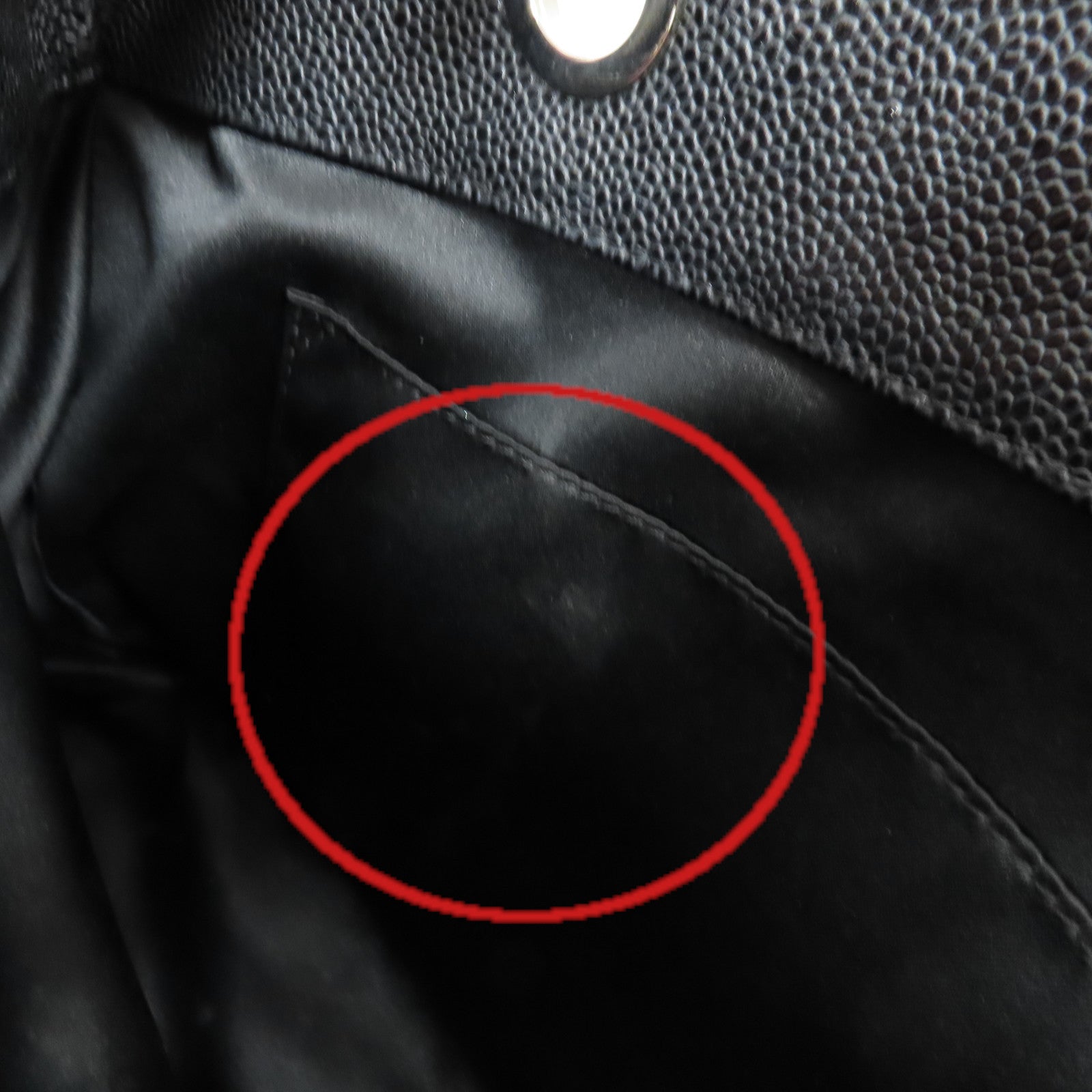 CHANEL 【激減優惠】菱格Caviar皮革GST Chain Shoulder Bag銀扣鏈帶肩背袋黑色