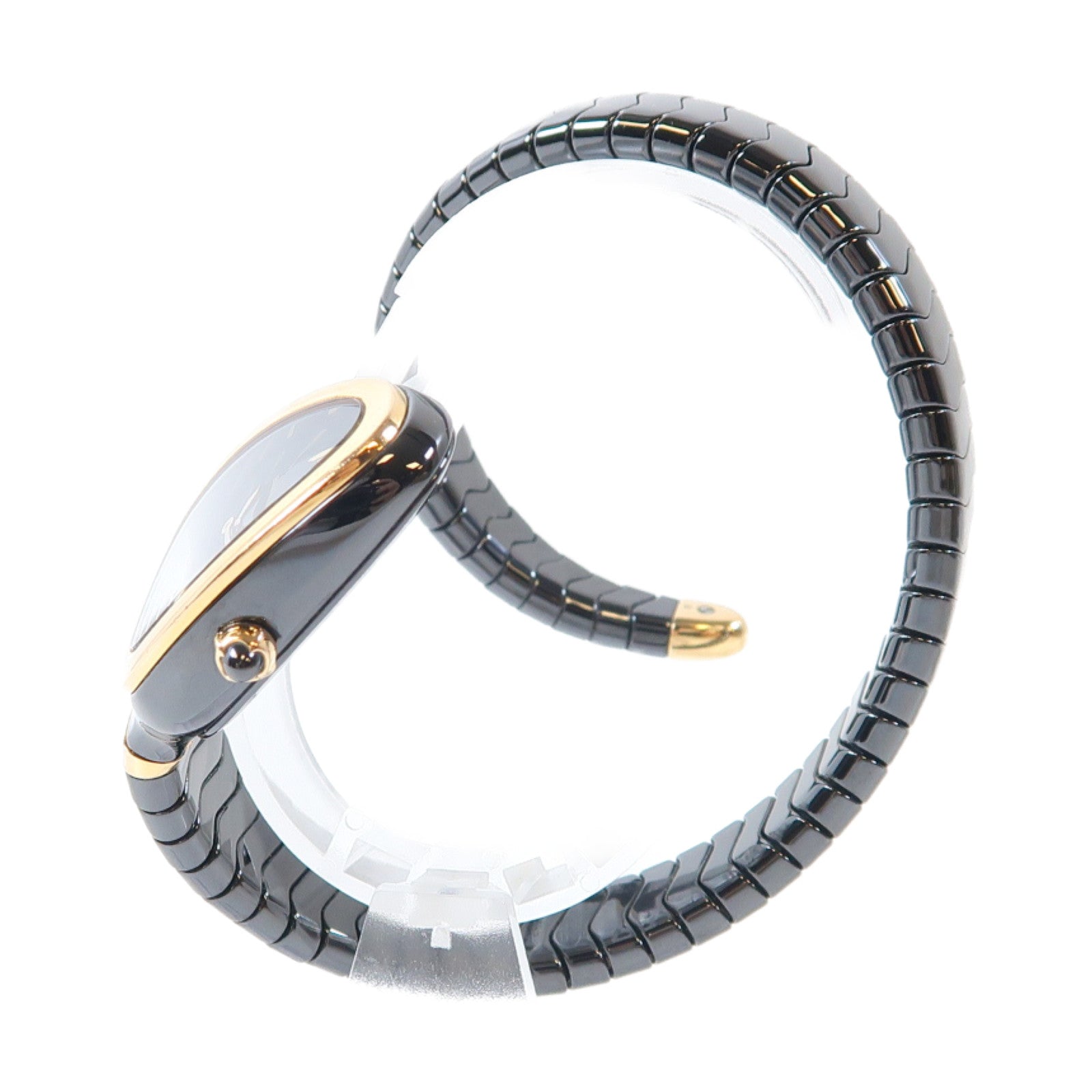 BVLGARI Serpenti Spiga Ceramic石英機芯手錶黑色