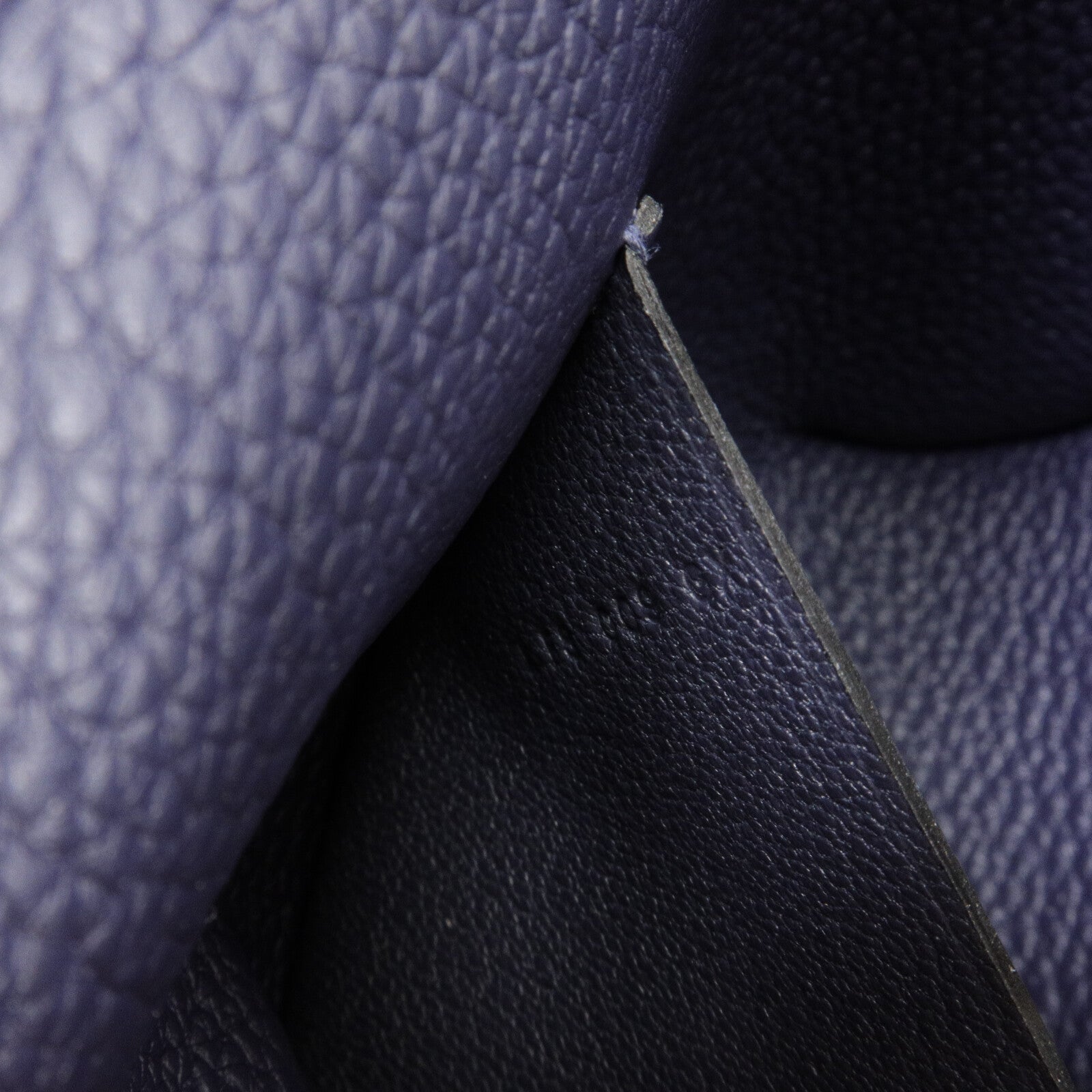 HERMES Togo皮革Videpoches Bag肩背袋Bleu Abysse