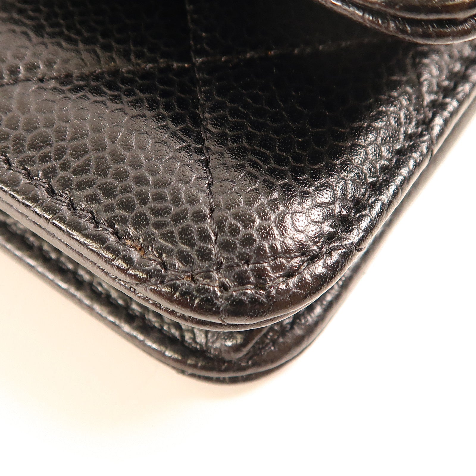 CHANEL 牛皮皮革WOC Wallet On Chain金扣鏈帶肩背袋