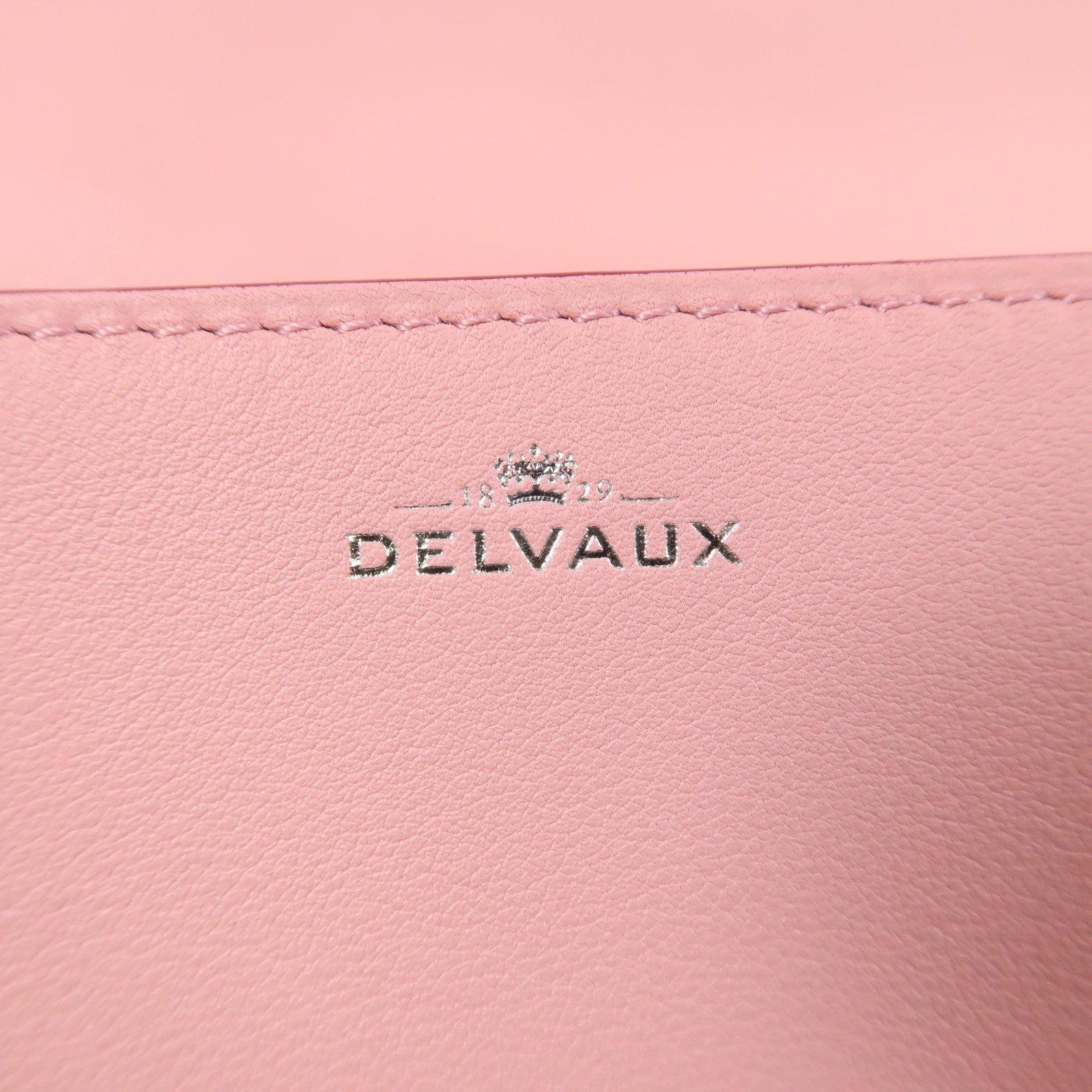 Delvaux SHW Madame Mini Chain Shoulder Bag Calfskin Leather Pink