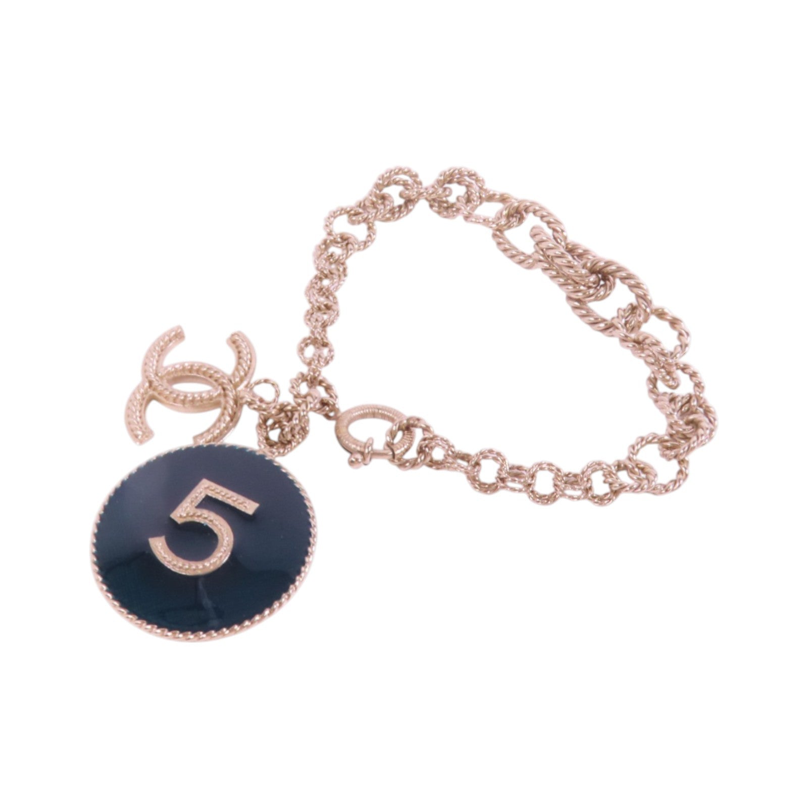 CHANEL 金屬/PVC Bracelet金扣手鏈