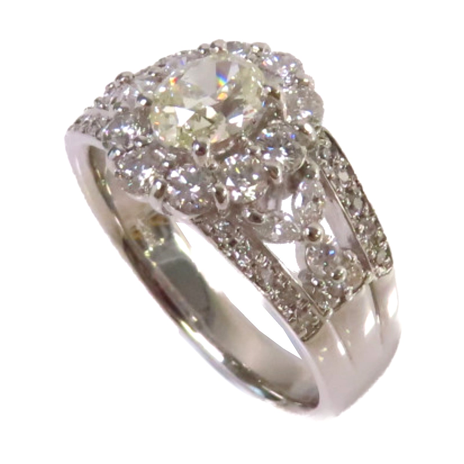 JEWELRY 【激減優惠】PT900鉑金/1.17ct/0.806ct鑽石Diamond Ring戒指US#8.75