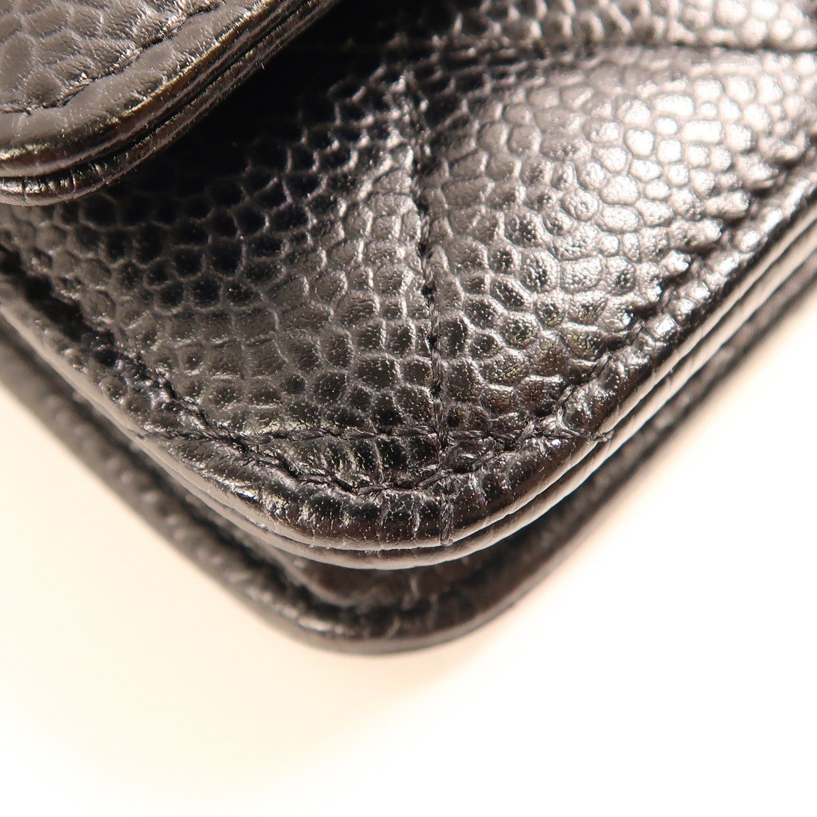 CHANEL 牛皮皮革WOC Wallet On Chain金扣鏈帶肩背袋