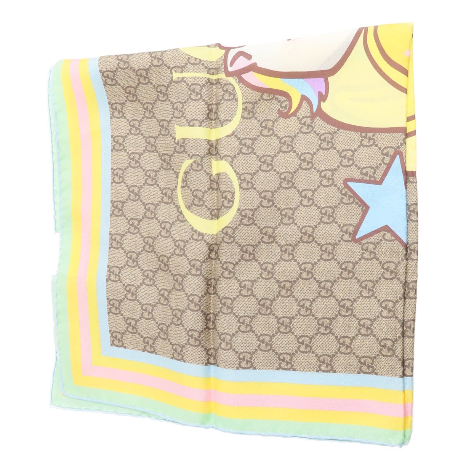 GUCCI 絲質GucciXBananya Scarf 70X70cm絲巾