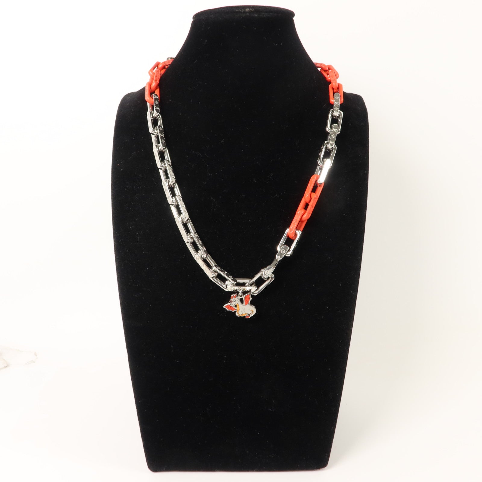 LOUIS VUITTON 金屬/PVCMonogram Chain Dragon Necklace項鍊