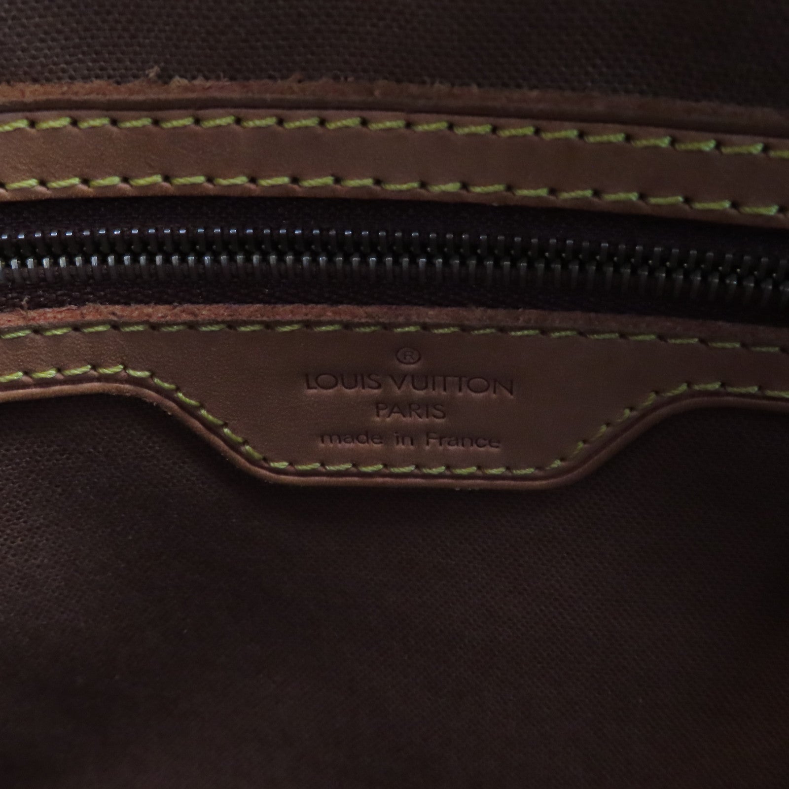 LOUIS VUITTON Monogram Cabas Piano金扣手挽袋啡色