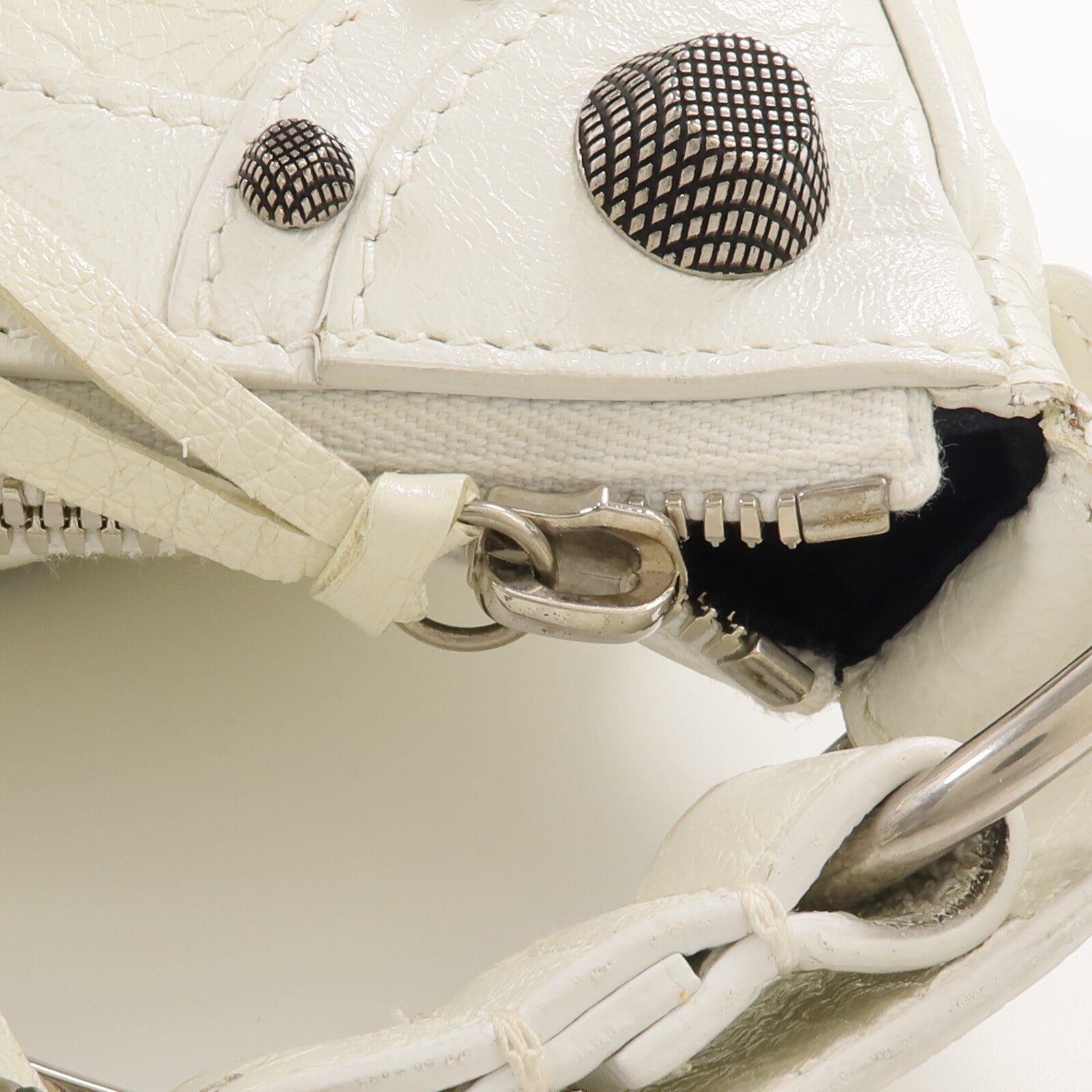 BALENCIAGA 牛皮皮革Le Cagole銀扣肩背袋