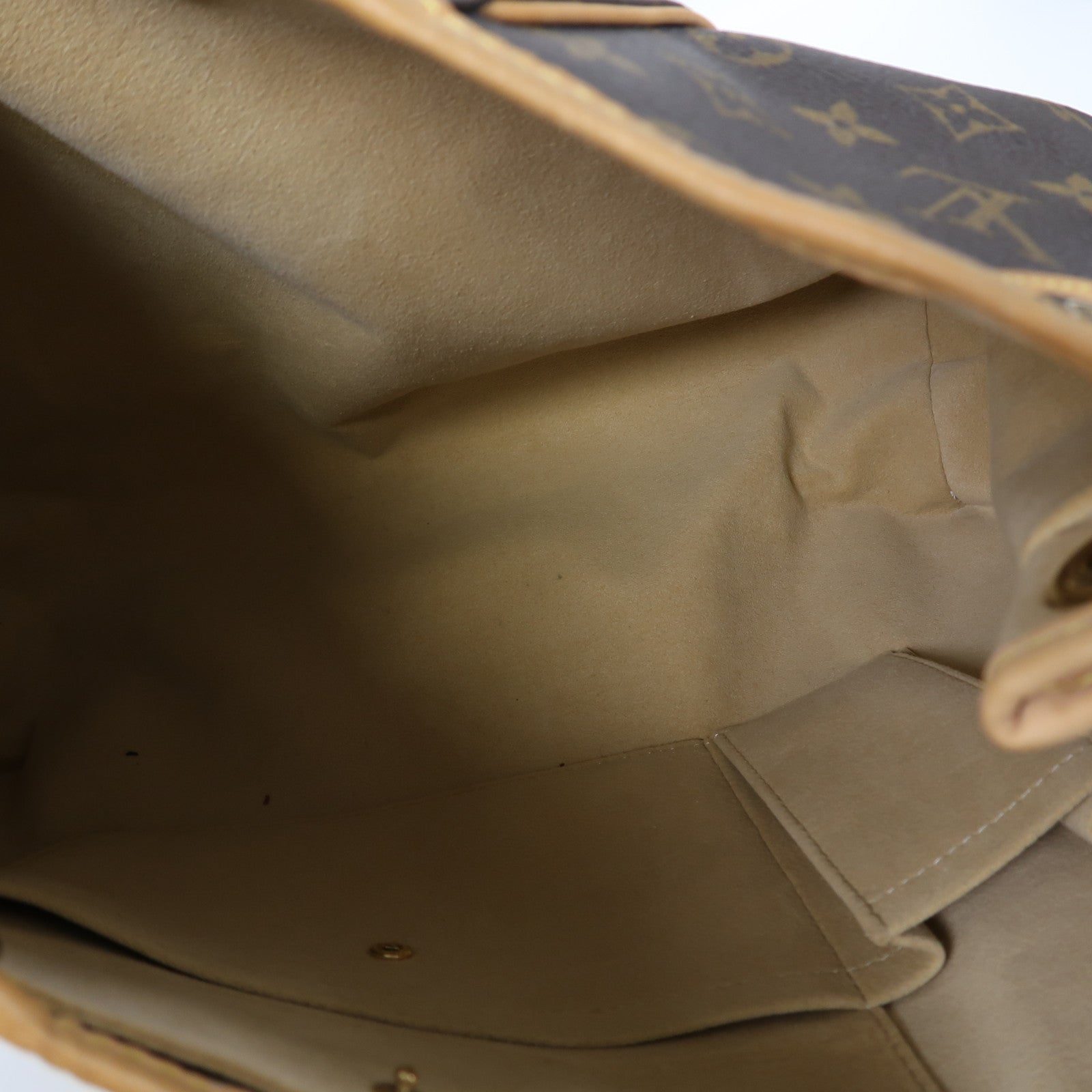 LOUIS VUITTON Monogram Galliera PM金扣肩背袋啡色