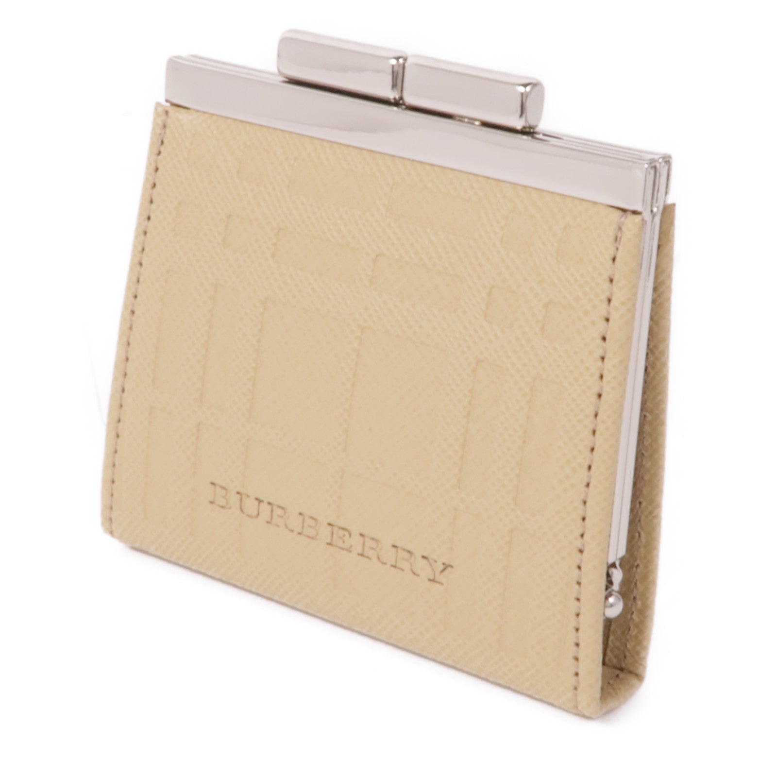 BURBERRY 牛皮皮革Coin Case銀扣零錢包