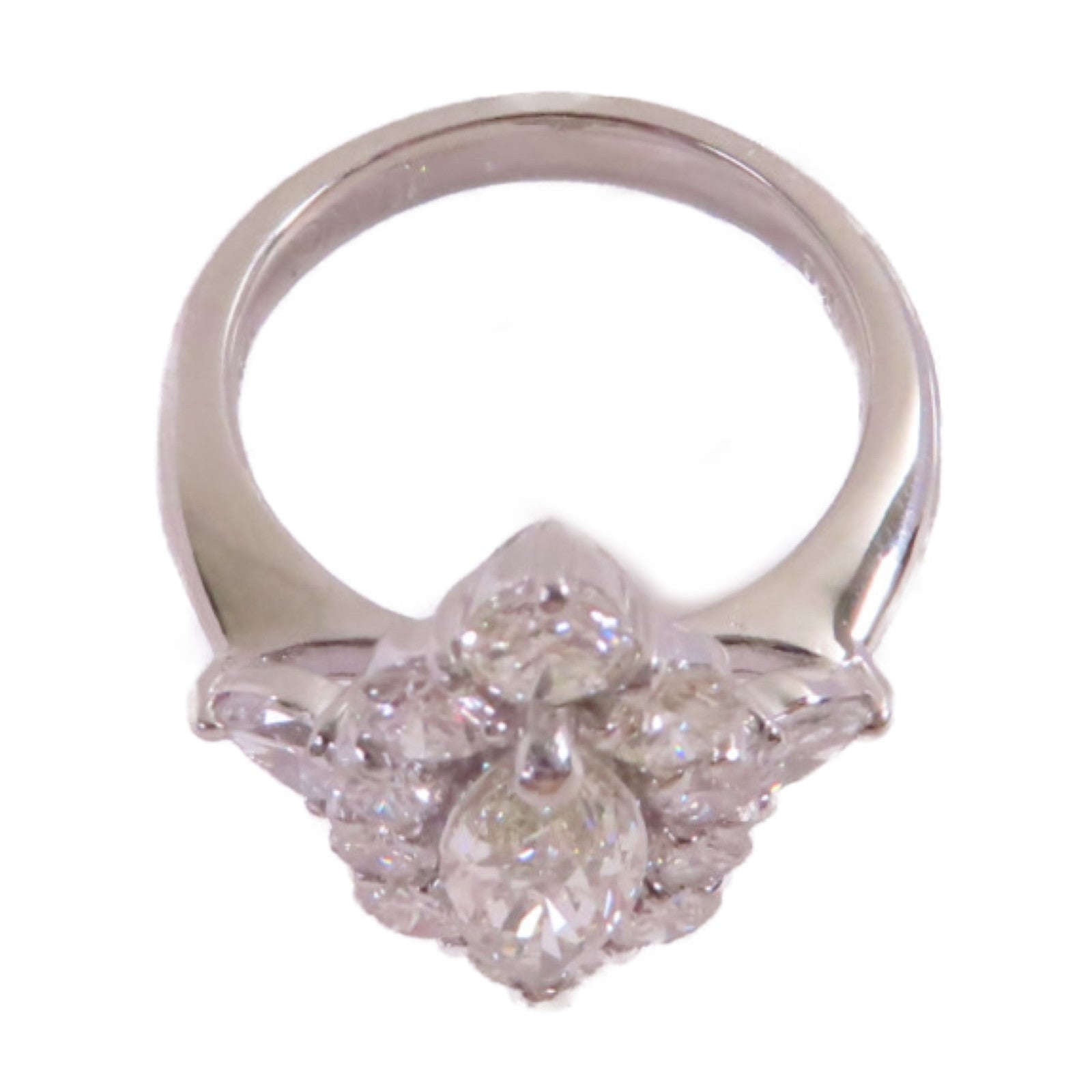 JEWELRY PT900鉑金/1.009ct鑚石/1.80ct鑚石Diamond Ring戒指US#6