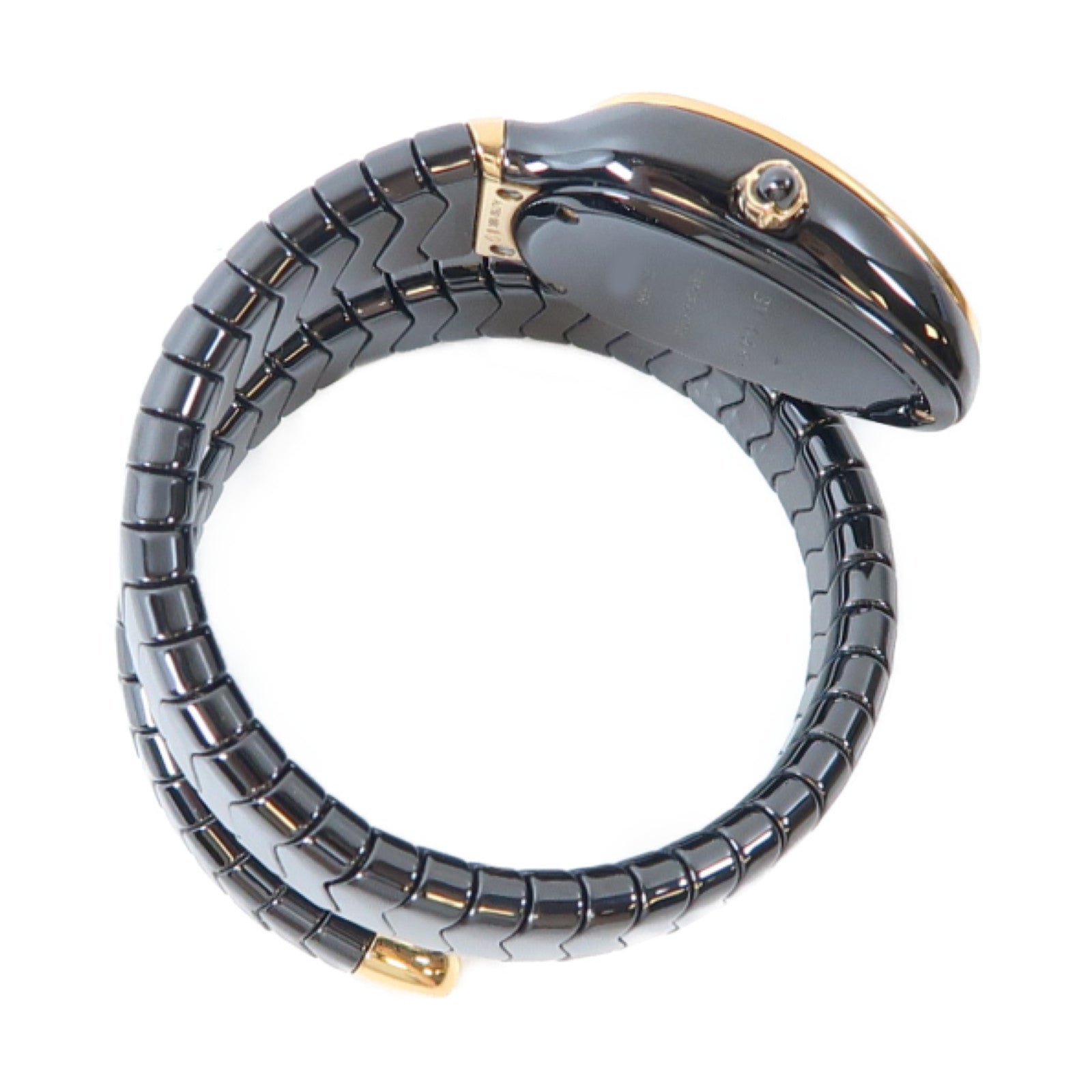 BVLGARI Serpenti Spiga Ceramic石英機芯手錶黑色