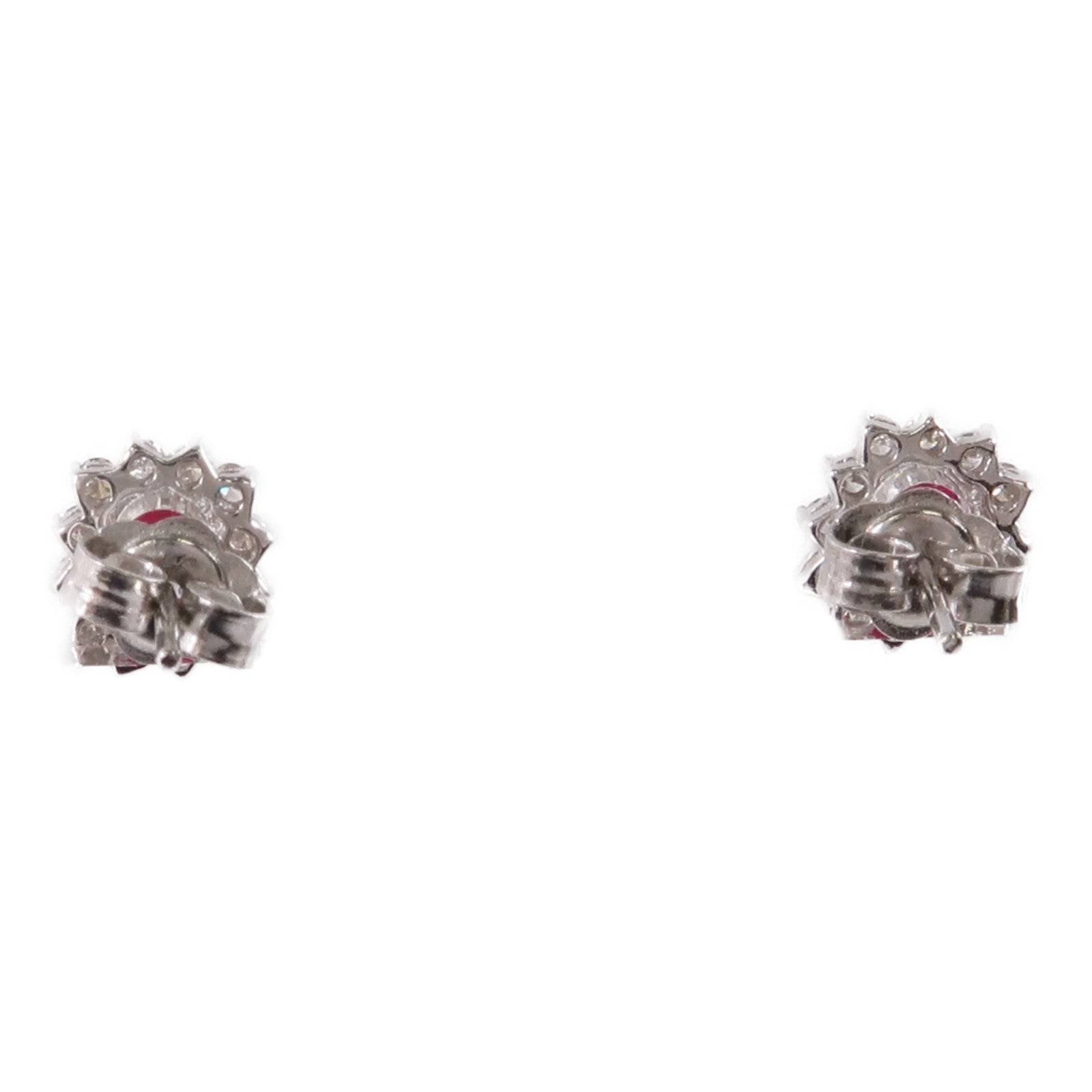 JEWELRY 18K白金Ruby/Diamond Earrings紅寶石/鑽石耳環