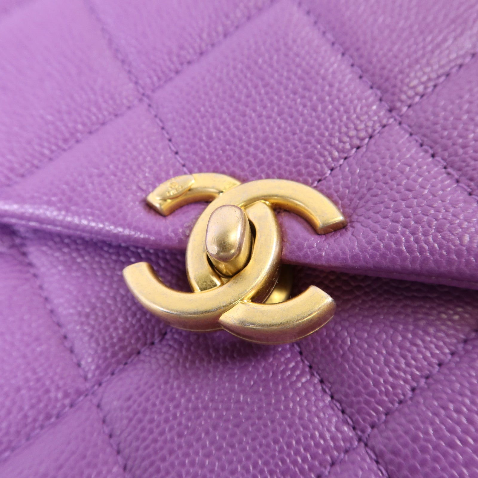 CHANEL 牛皮皮革Backpack金扣背包
