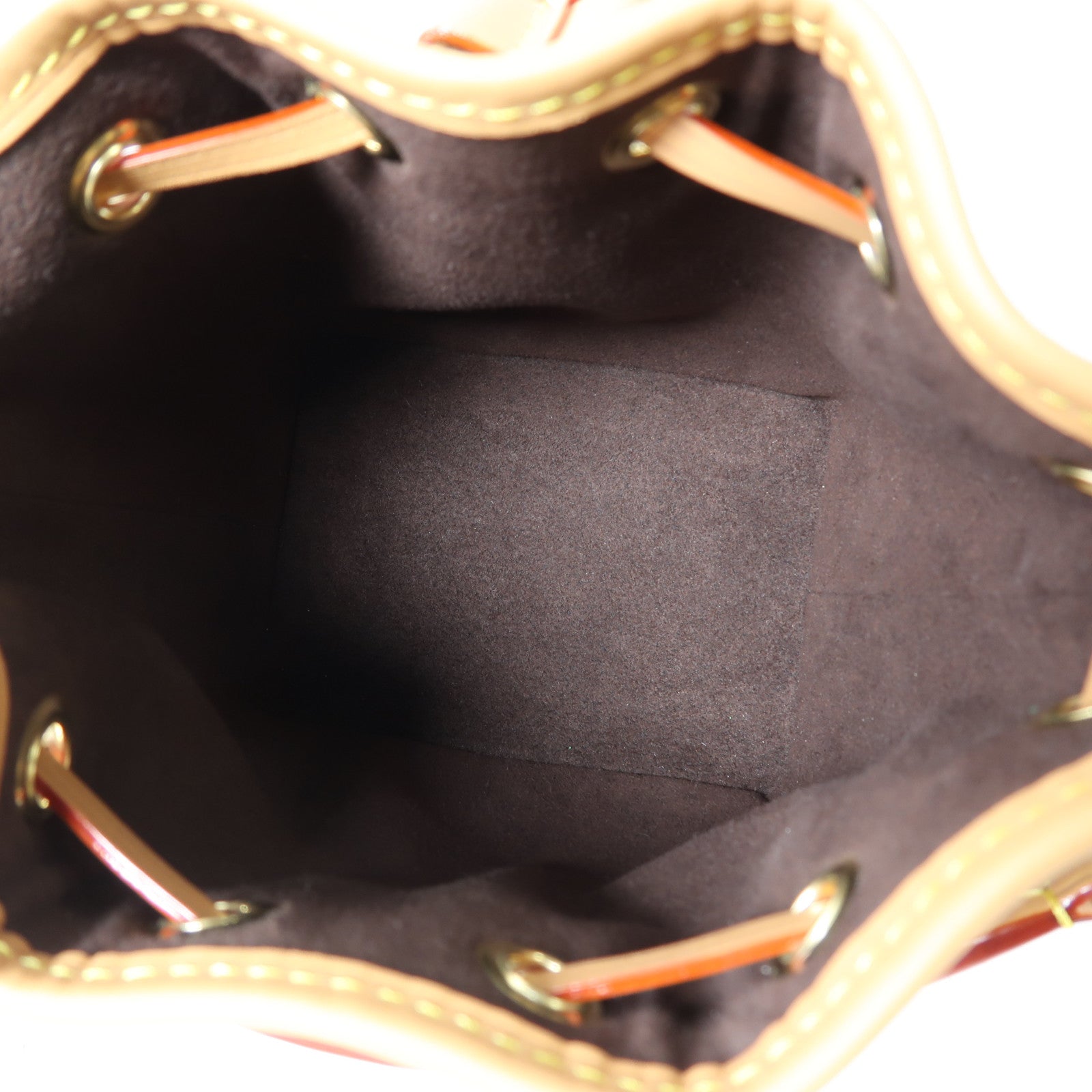 LOUIS VUITTON Monogram Nano Noe金扣手挽肩背兩用袋啡色