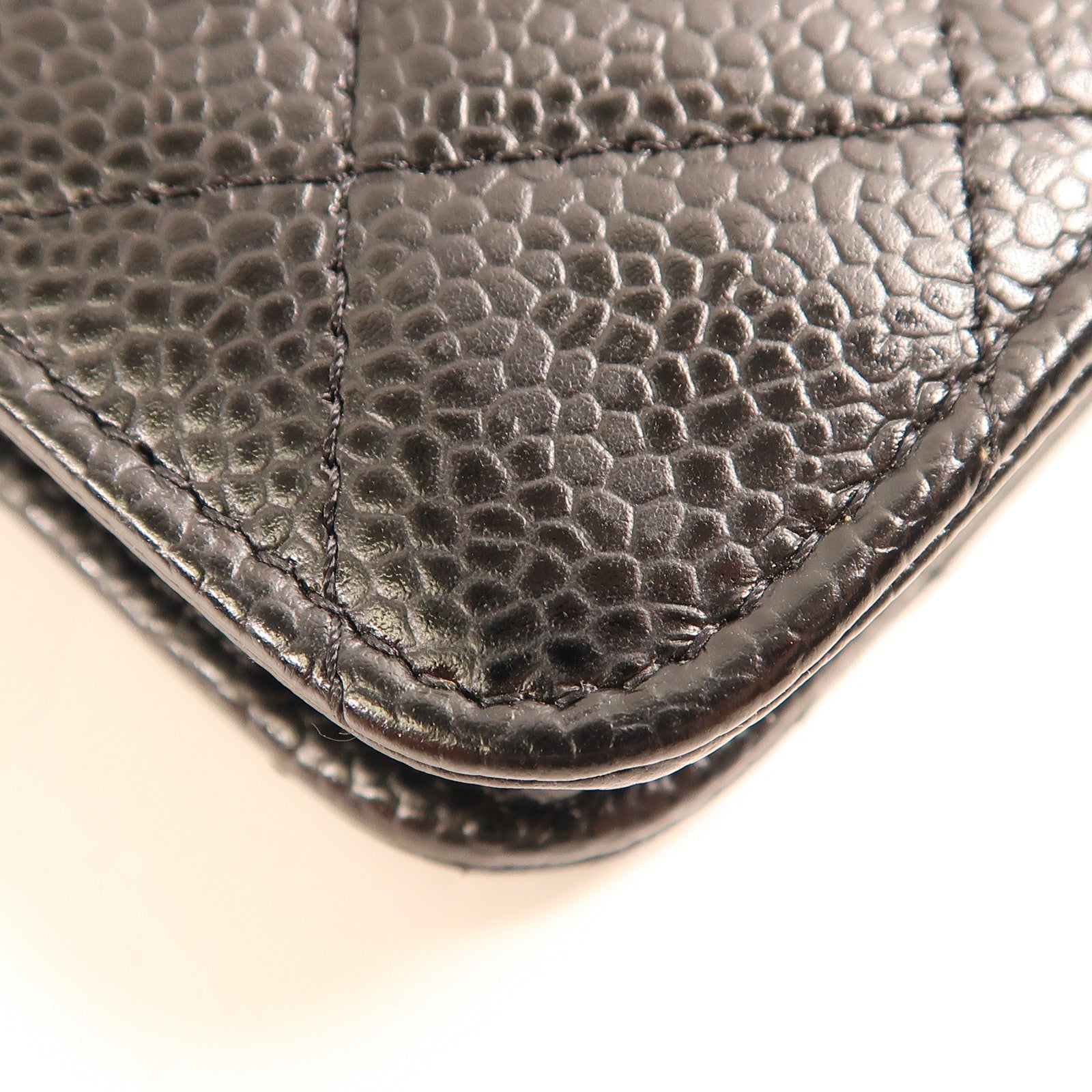 CHANEL 牛皮皮革WOC Wallet On Chain金扣鏈帶肩背袋