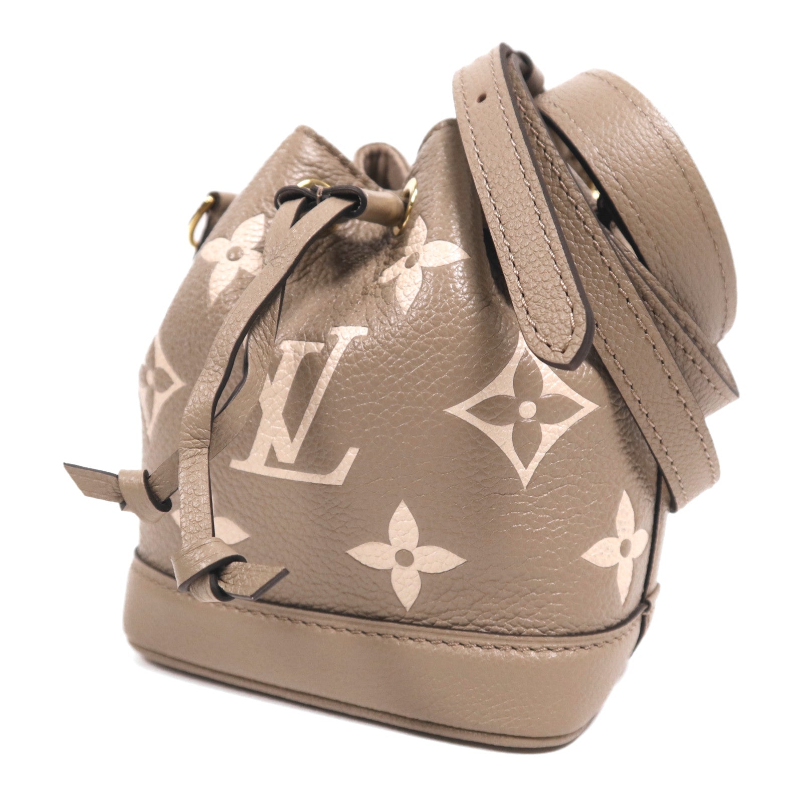 LOUIS VUITTON Monogram Empreinte Nano Noe金扣手挽肩背兩用袋