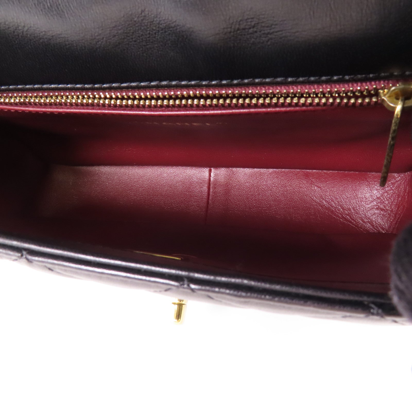 CHANEL 羊皮皮革Chain Shoulder金扣鏈帶肩背袋