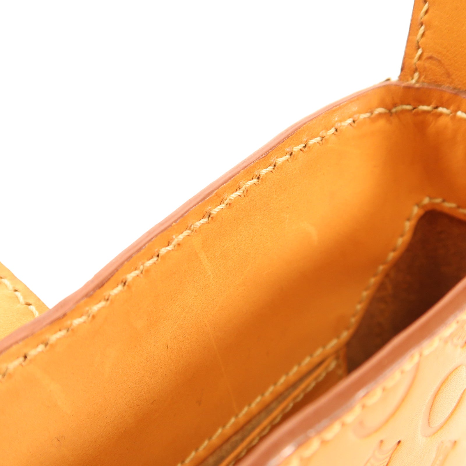 CELINE 牛皮皮革Hand Bag金扣手挽袋
