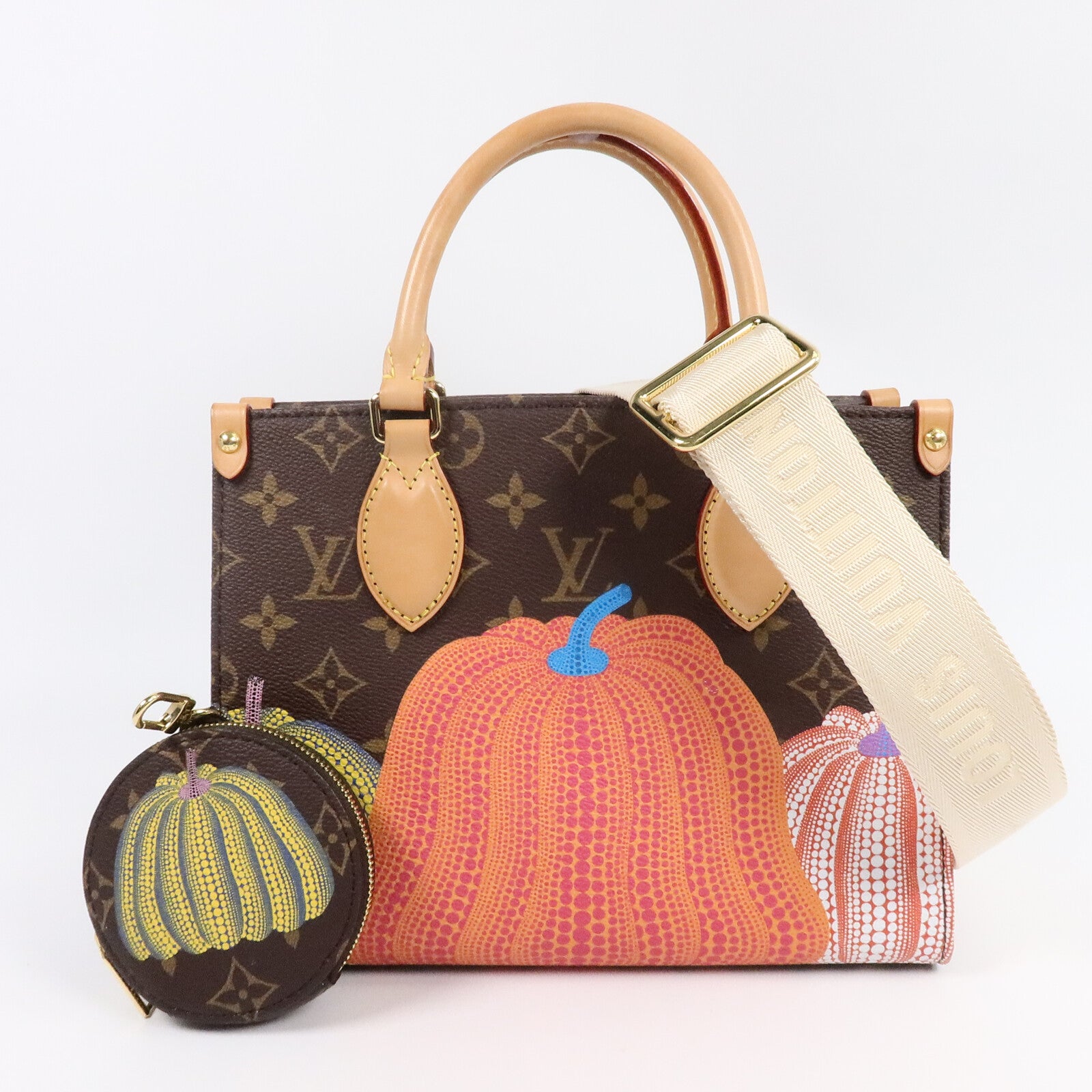 LOUIS VUITTON Monogram Reverse LV x YK OnTheGo PM手挽肩背兩用袋