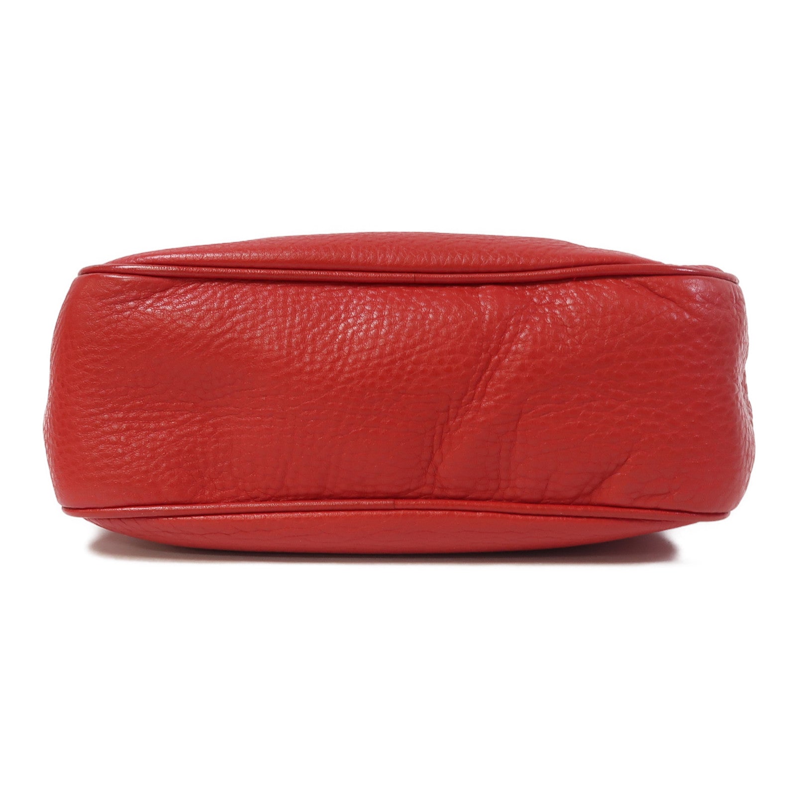 GUCCI 牛皮皮革Soho Disco Shoulder Bag金扣肩背袋紅色