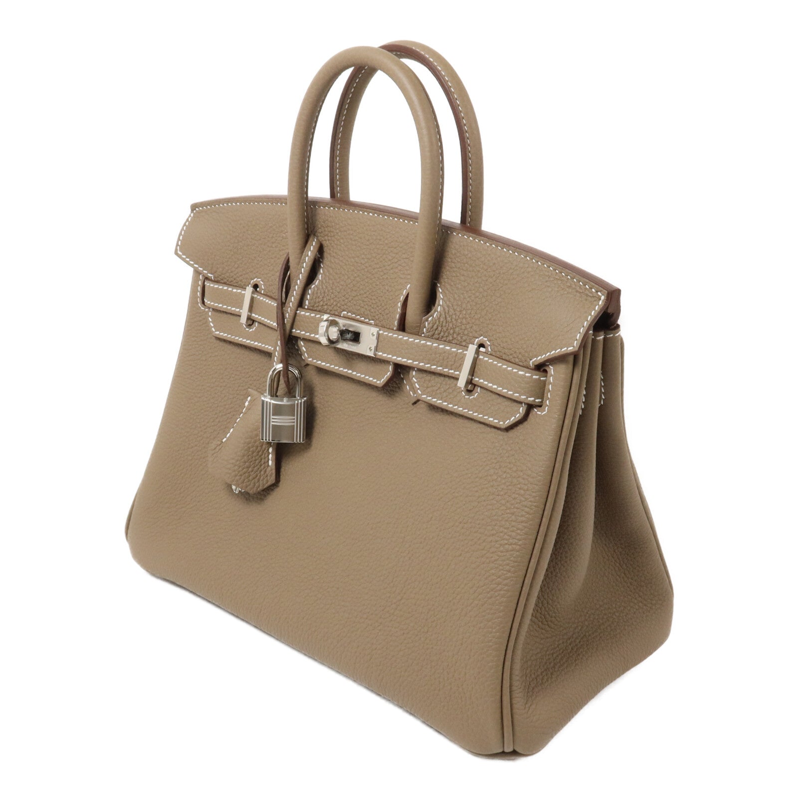 HERMES Togo皮革Birkin 25手挽袋Etoupe