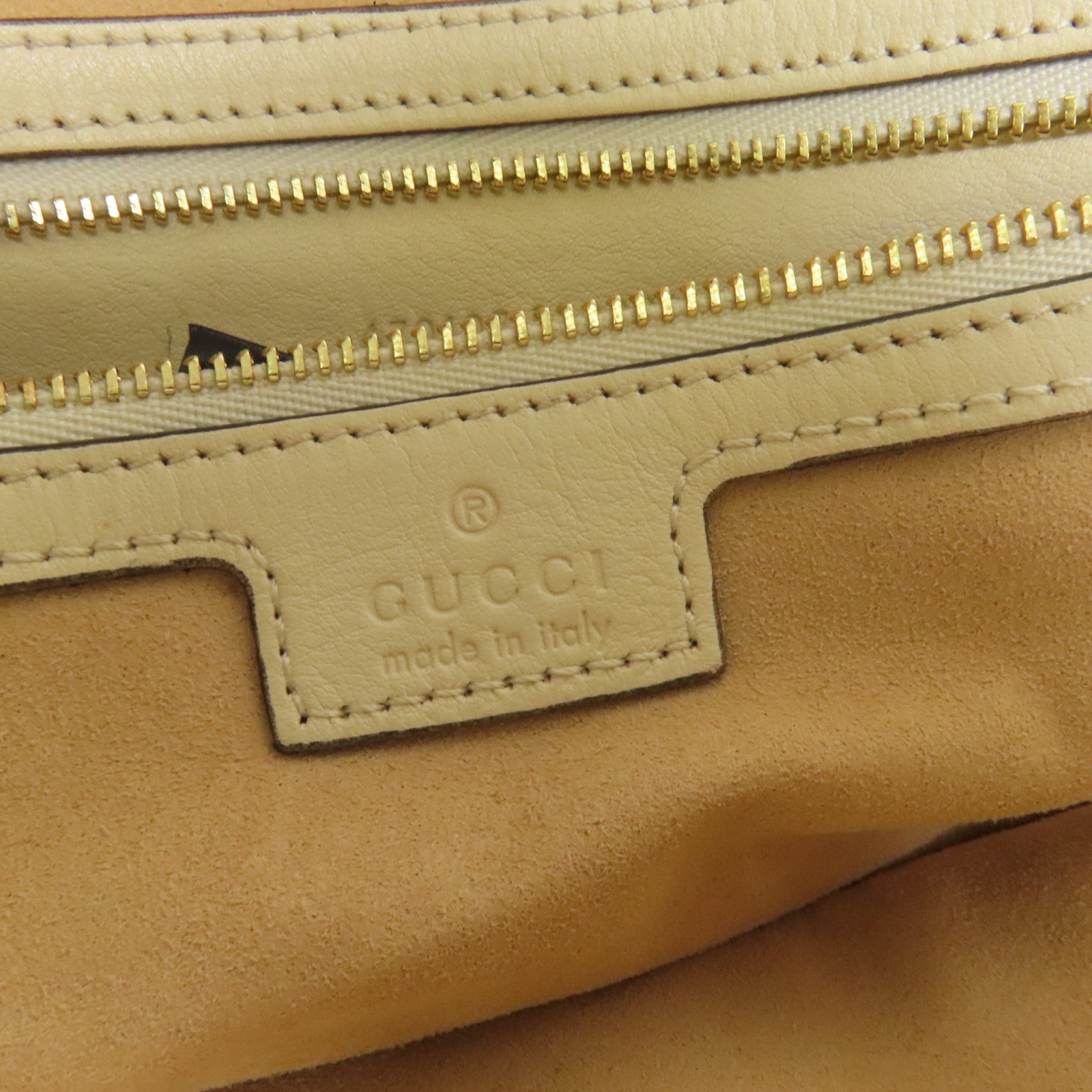 GUCCI 塗層帆布Padlock GG金扣肩背袋