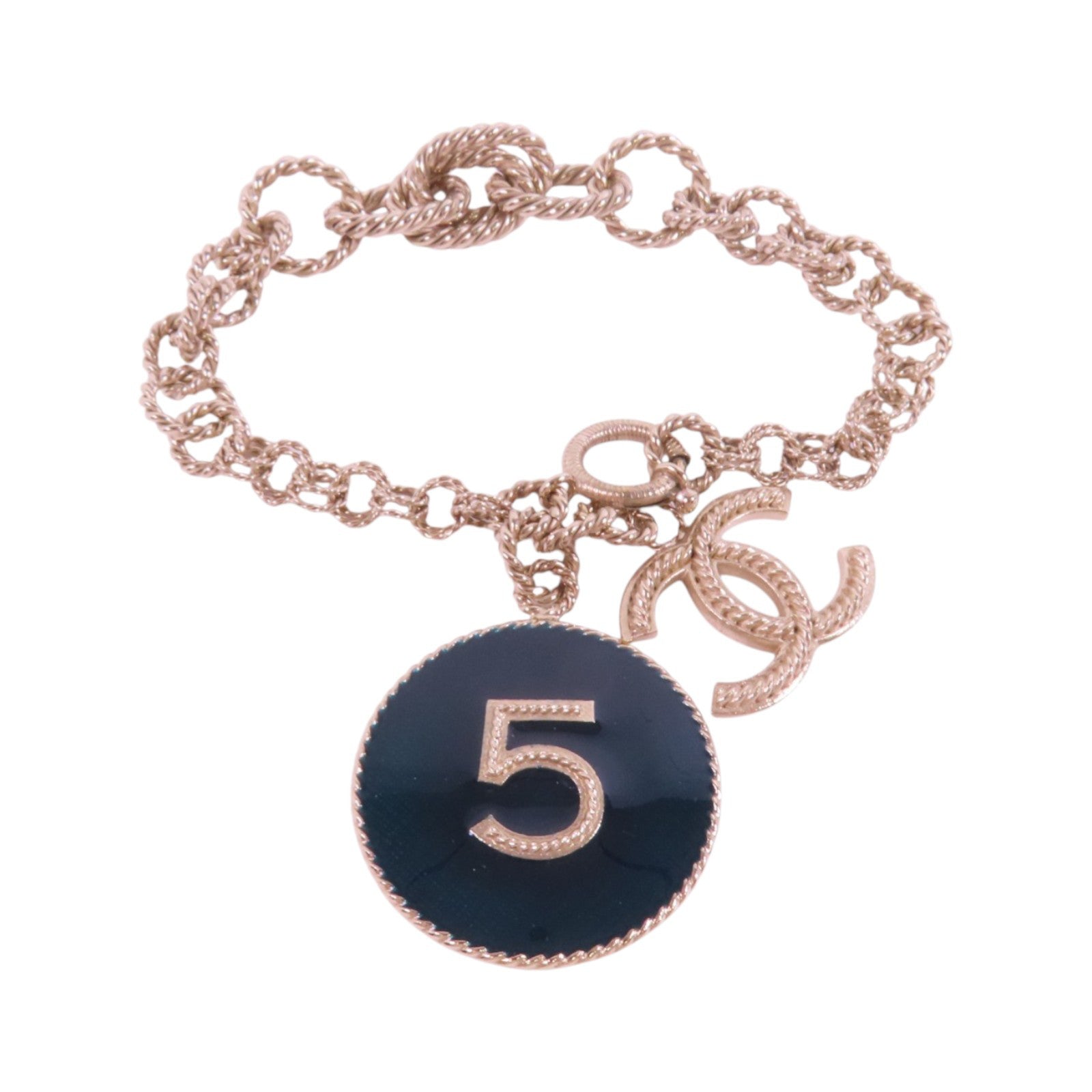 CHANEL 金屬/PVC Bracelet金扣手鏈
