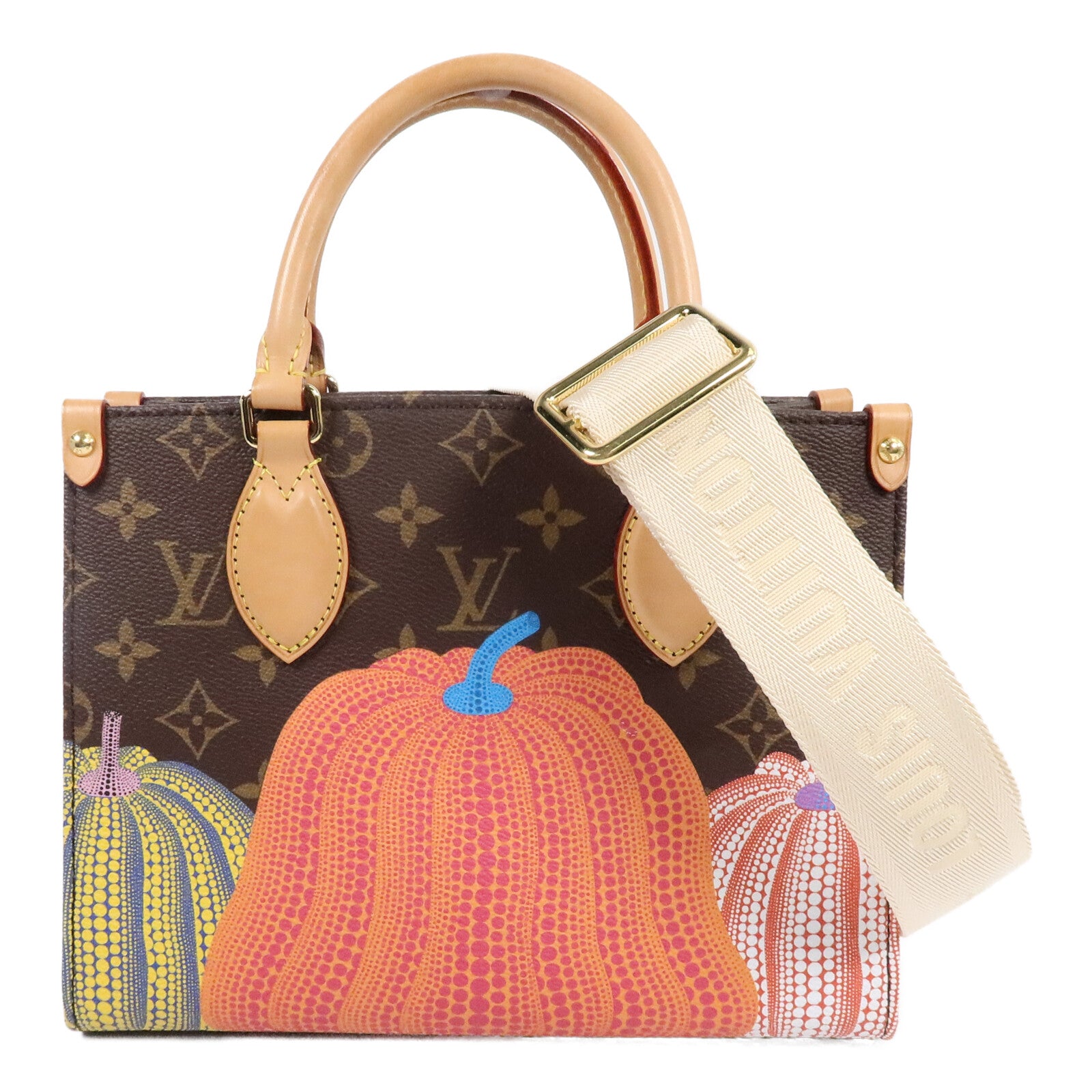 LOUIS VUITTON Monogram Reverse LV x YK OnTheGo PM手挽肩背兩用袋