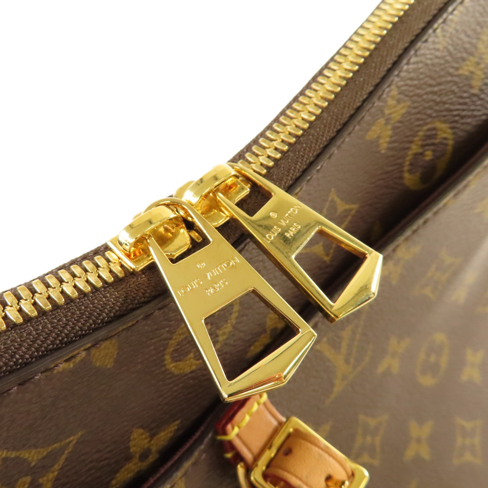 LOUIS VUITTON Monogram Odeon PM Shoulder Bag金扣肩背袋啡色