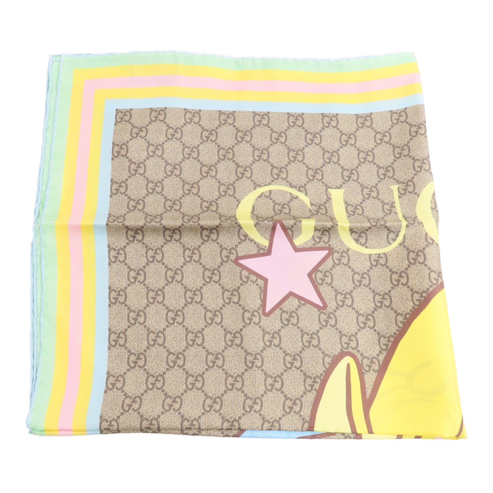 GUCCI 絲質GucciXBananya Scarf 70X70cm絲巾