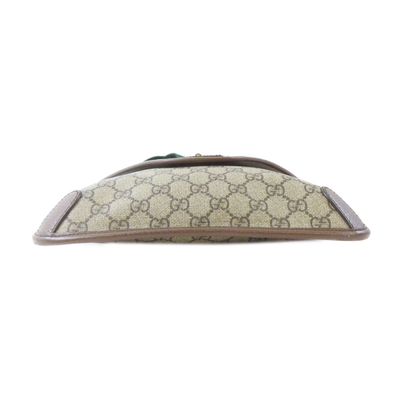 GUCCI 塗層帆布Neo Vintage金扣肩背袋啡色