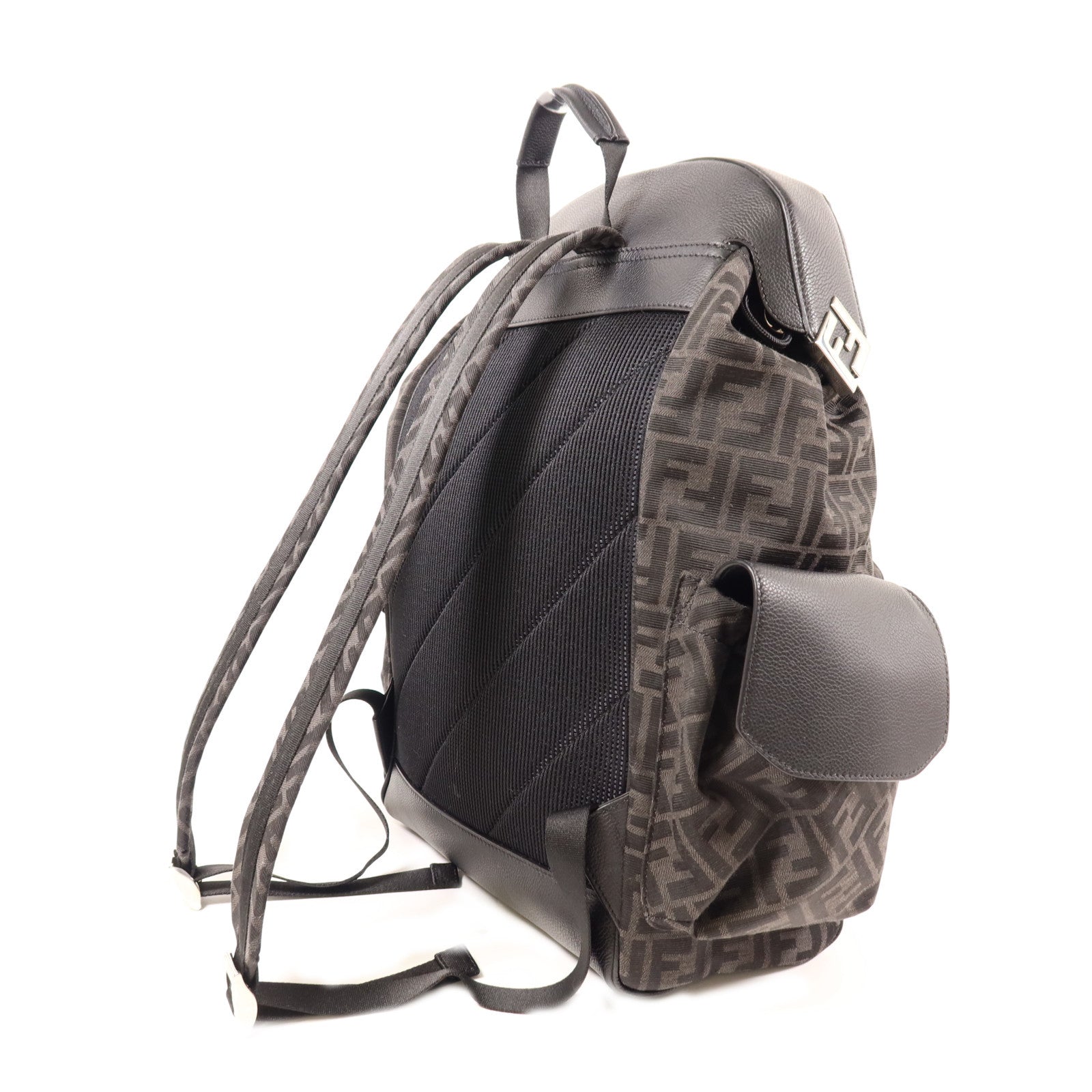FENDI 【激減優惠】帆布Backpack銀扣背包