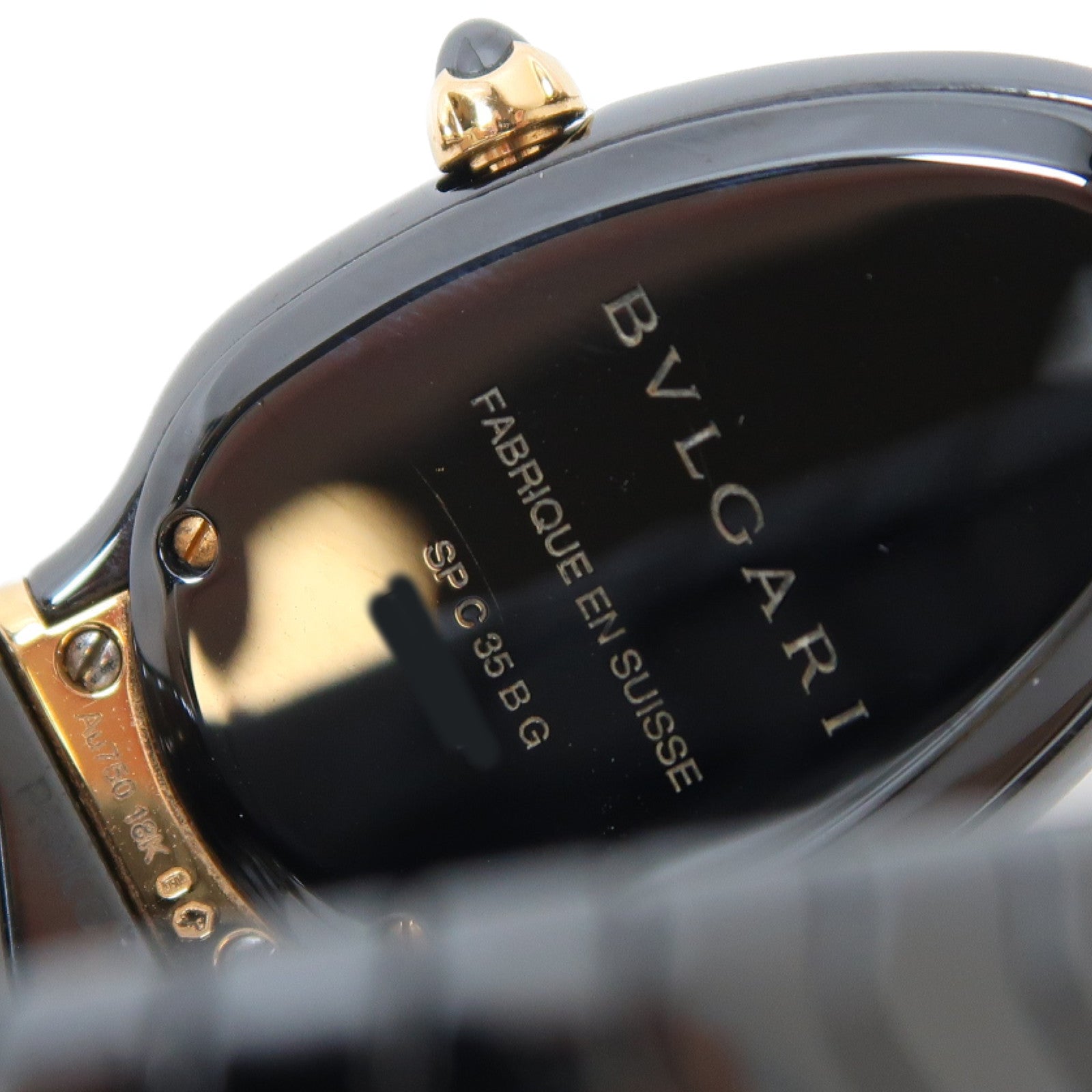 BVLGARI Serpenti Spiga Ceramic石英機芯手錶黑色
