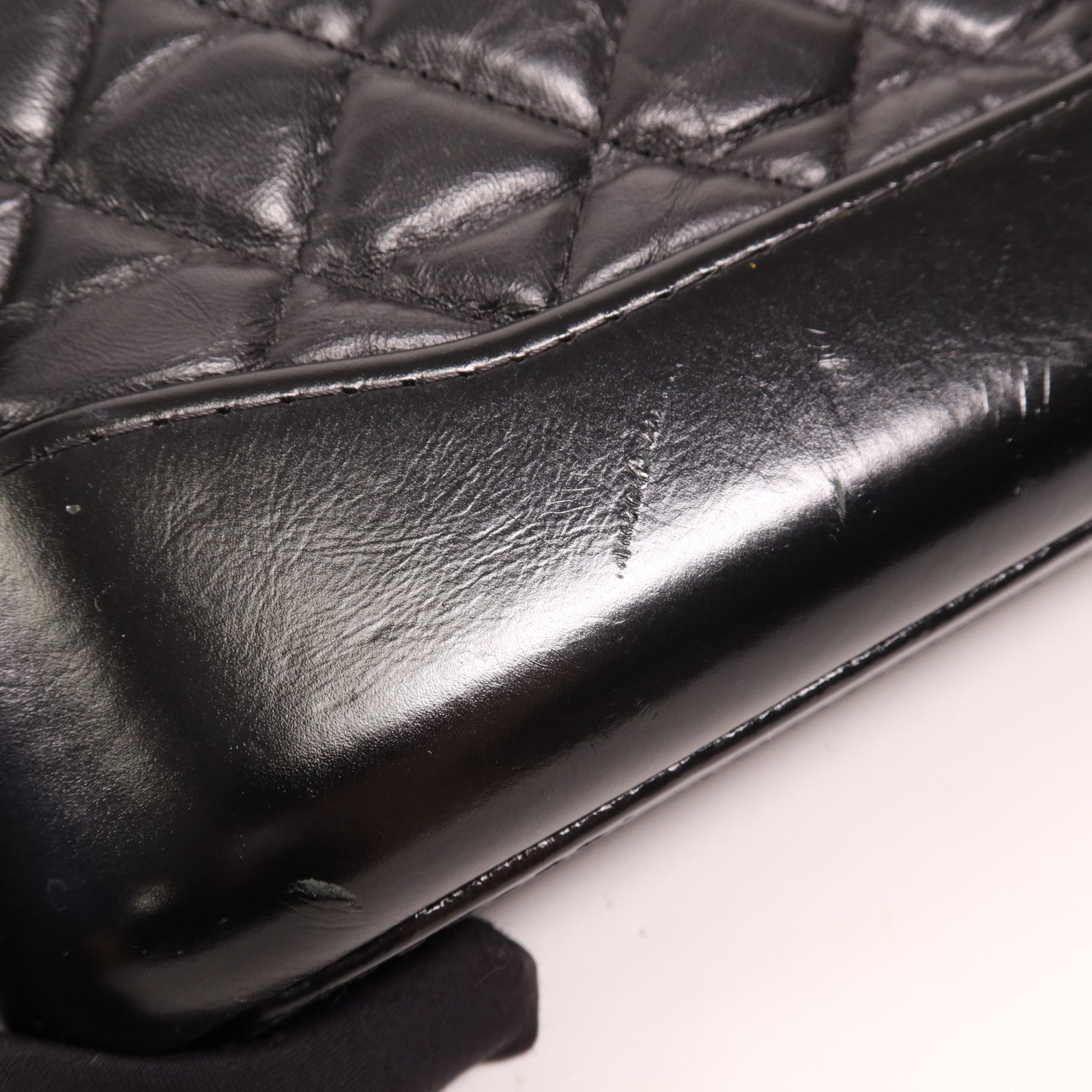 CHANEL 羊皮皮革Gabrielle WOC鏈帶肩背袋