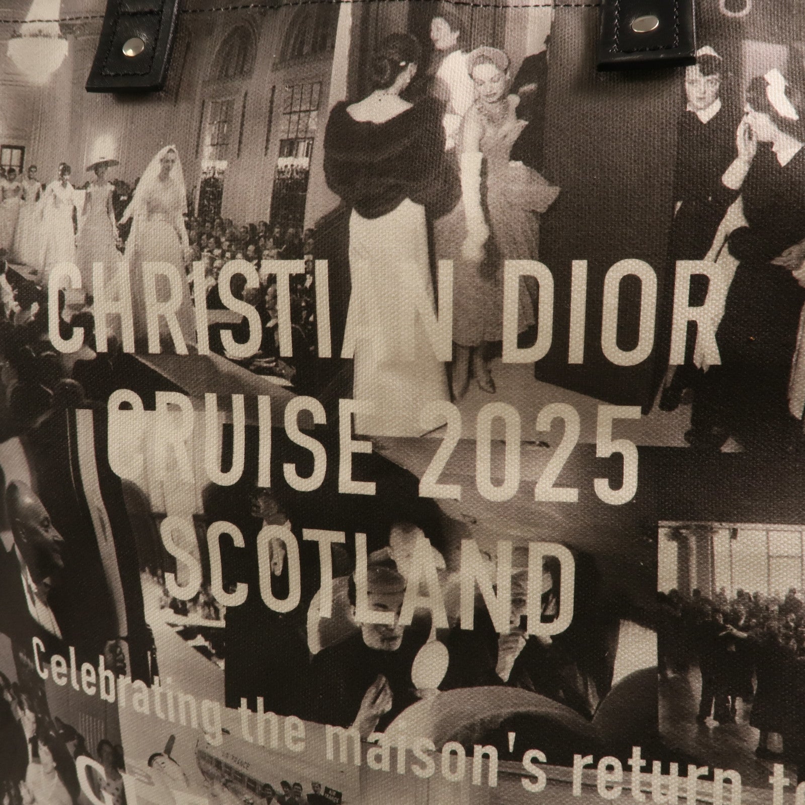 Dior 帆布Cruise 2025 Tote Bag銀扣肩背袋