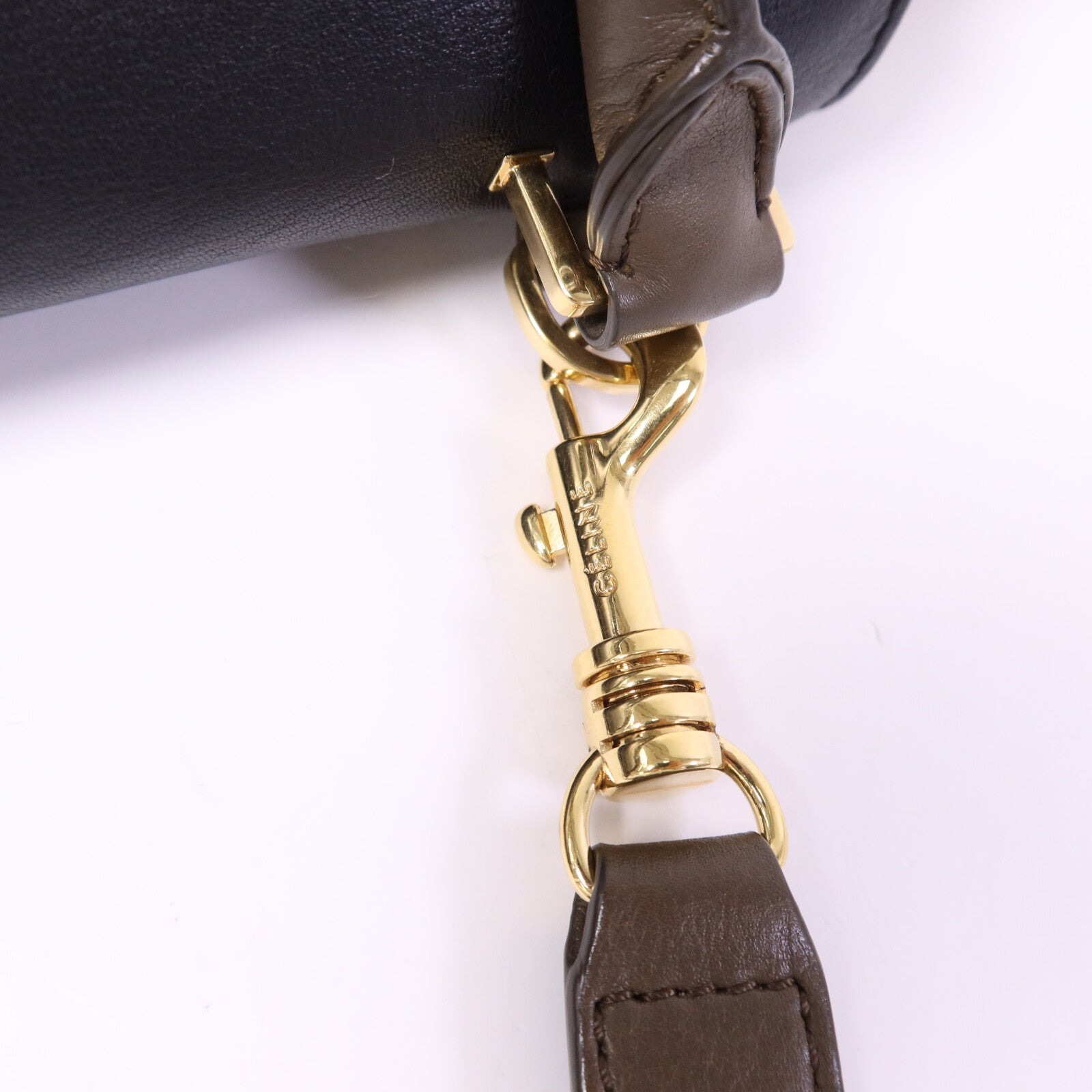 CELINE 【激減優惠】牛皮/麂皮皮革Trapeze金扣手挽肩背兩用袋