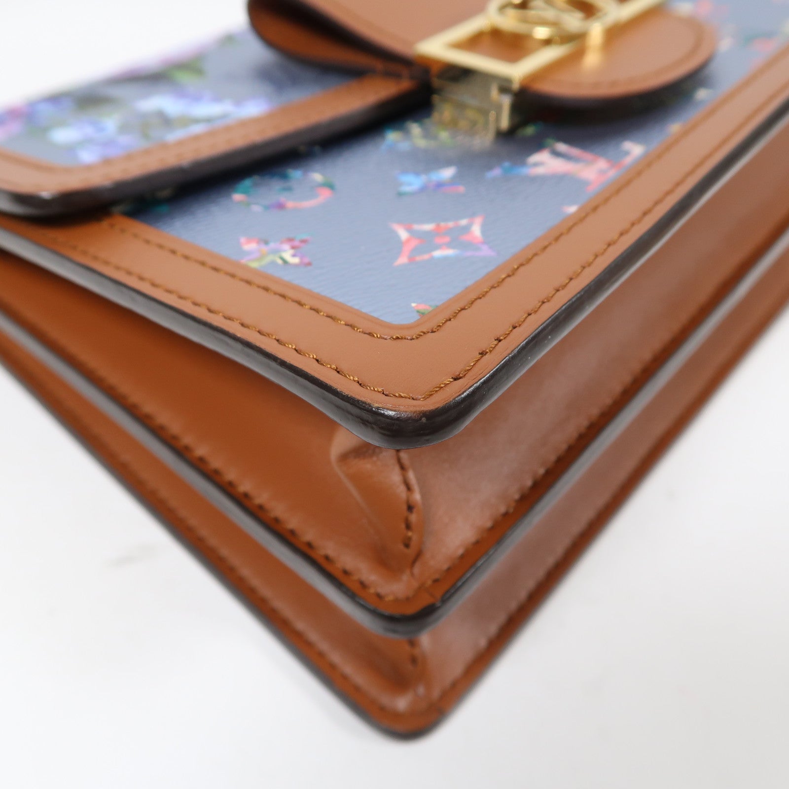 LOUIS VUITTON 【激減優惠】Monogram Dauphine MM金扣手挽肩背兩用袋啡色
