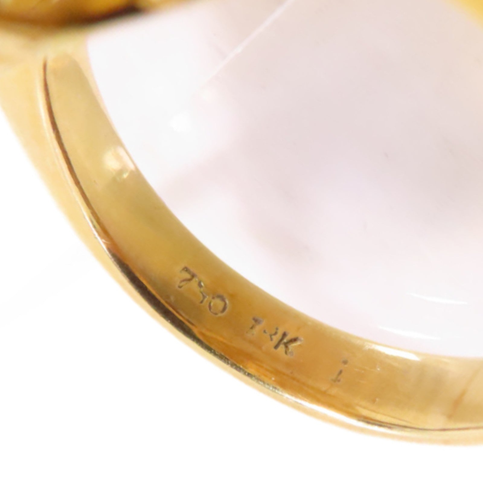 JEWELRY 18K黃金Pearl/Diamond Ring珍珠/鑽石戒指US#3.5