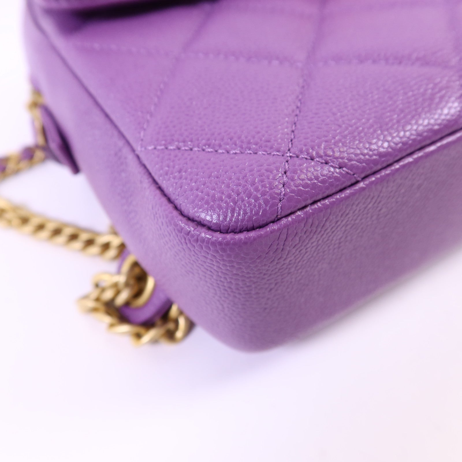 CHANEL 牛皮皮革Backpack金扣背包