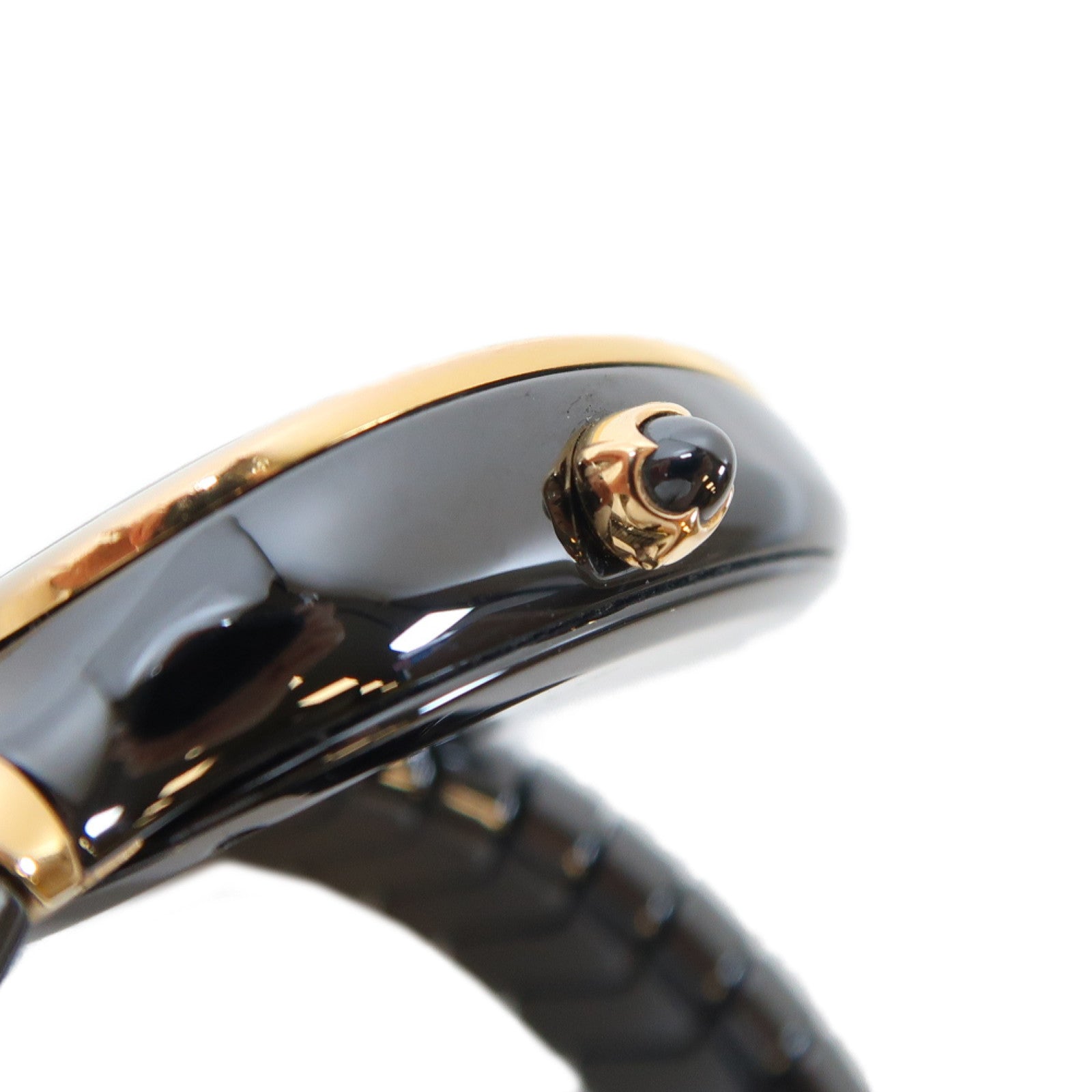 BVLGARI Serpenti Spiga Ceramic石英機芯手錶黑色