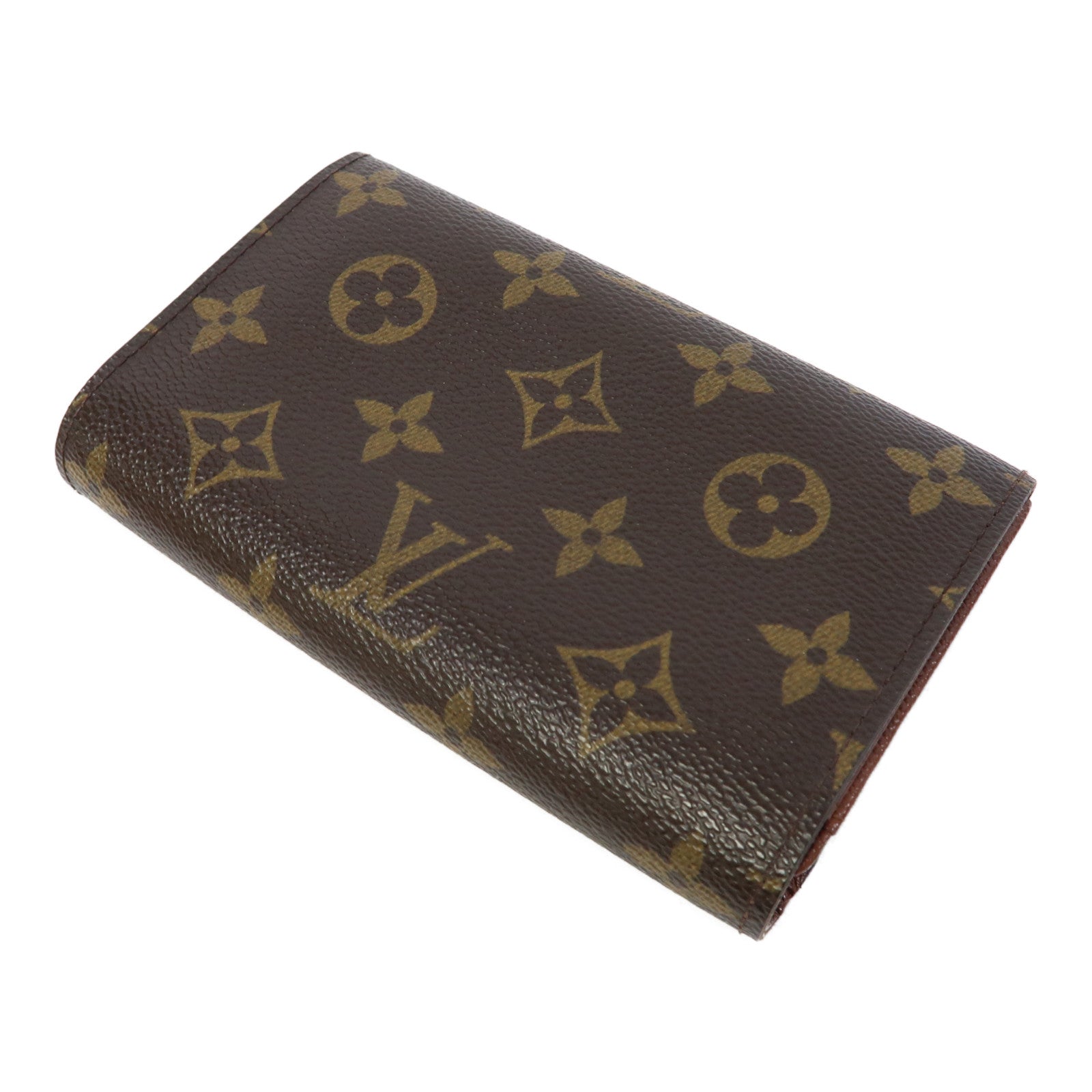 LOUIS VUITTON Monogram Portefeuille Tresor金扣錢包啡色