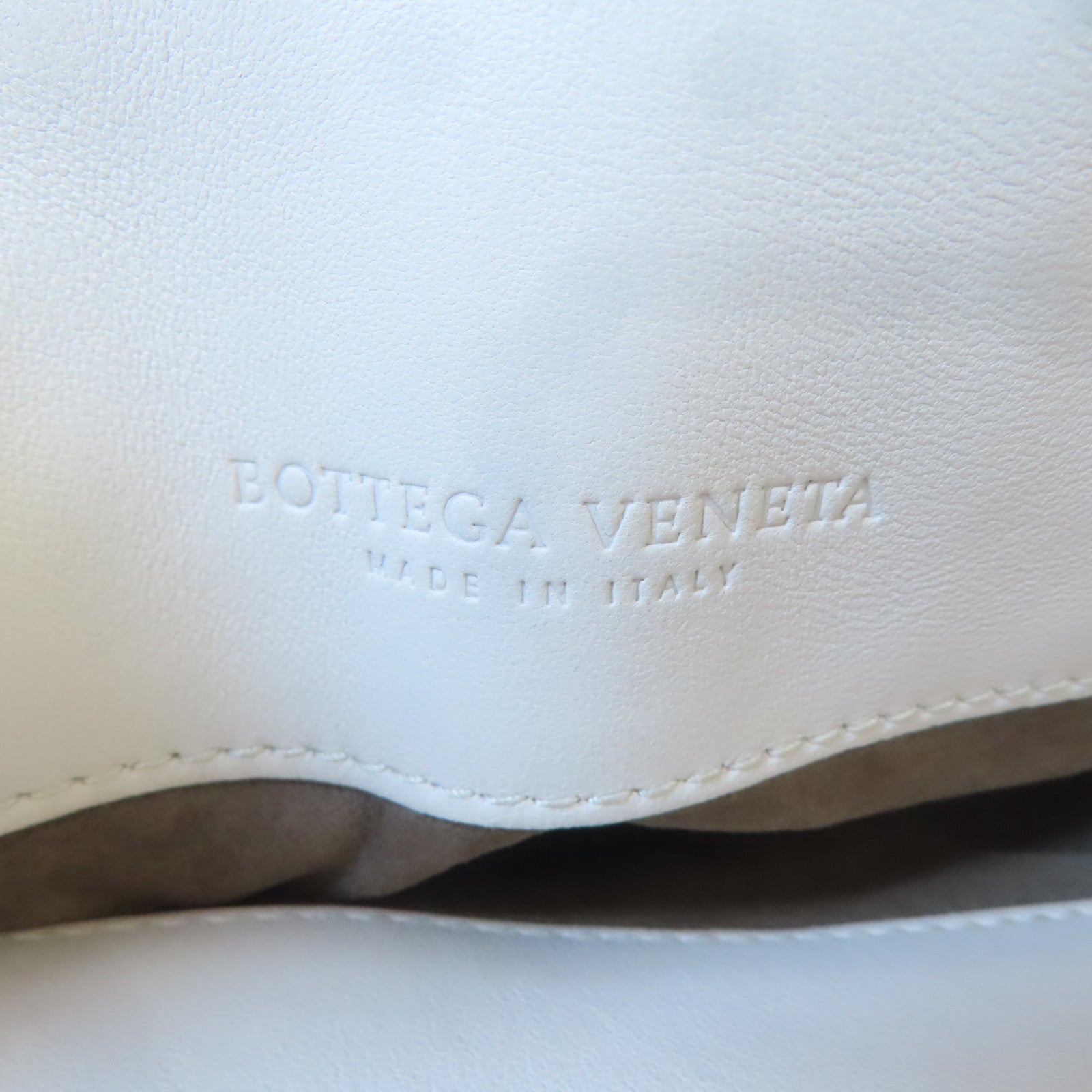 BOTTEGA VENETA 蛇皮皮革Shoulder Bag黑扣肩背袋灰色/淺褐色