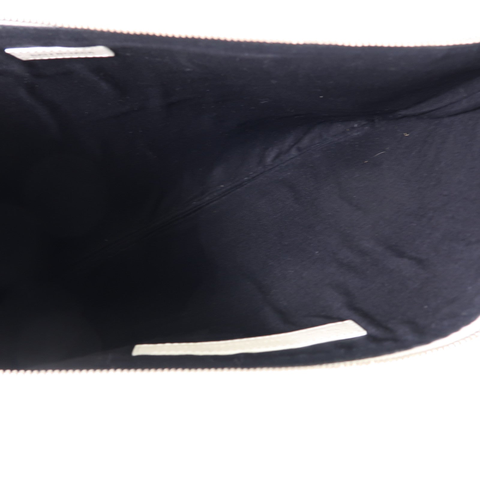 BALENCIAGA 【激減優惠】牛皮皮革Clutch Bag銀扣手拿包白色
