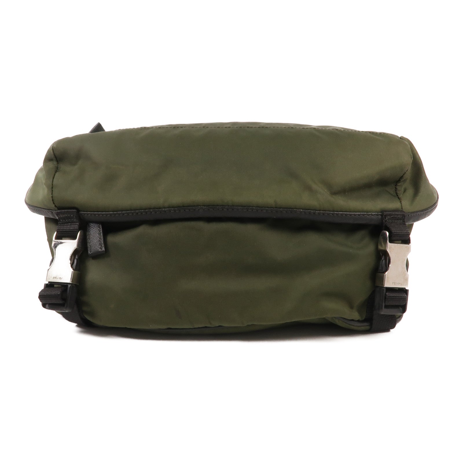 PRADA 帆布Waist Bag銀扣腰包