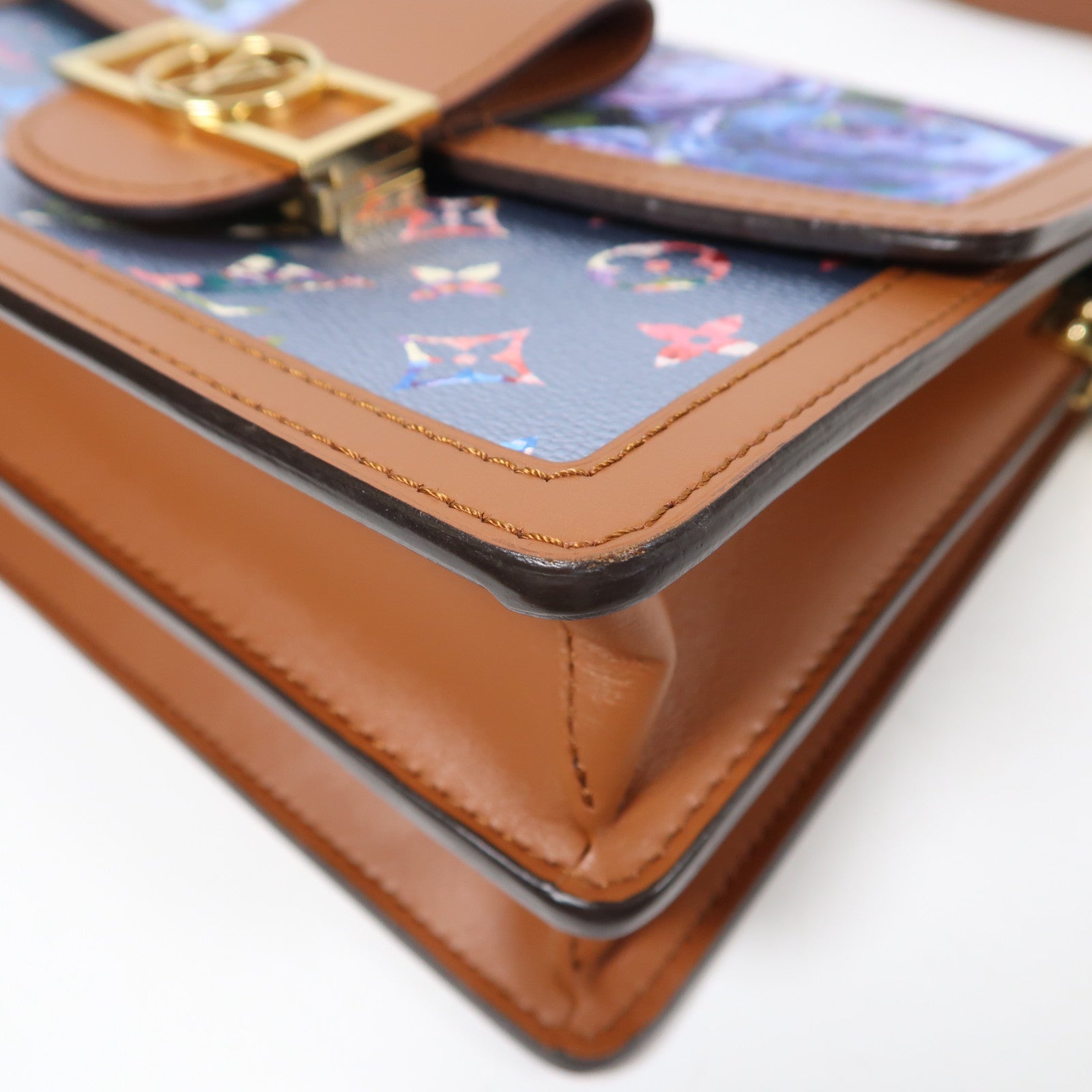 LOUIS VUITTON 【激減優惠】Monogram Dauphine MM金扣手挽肩背兩用袋啡色